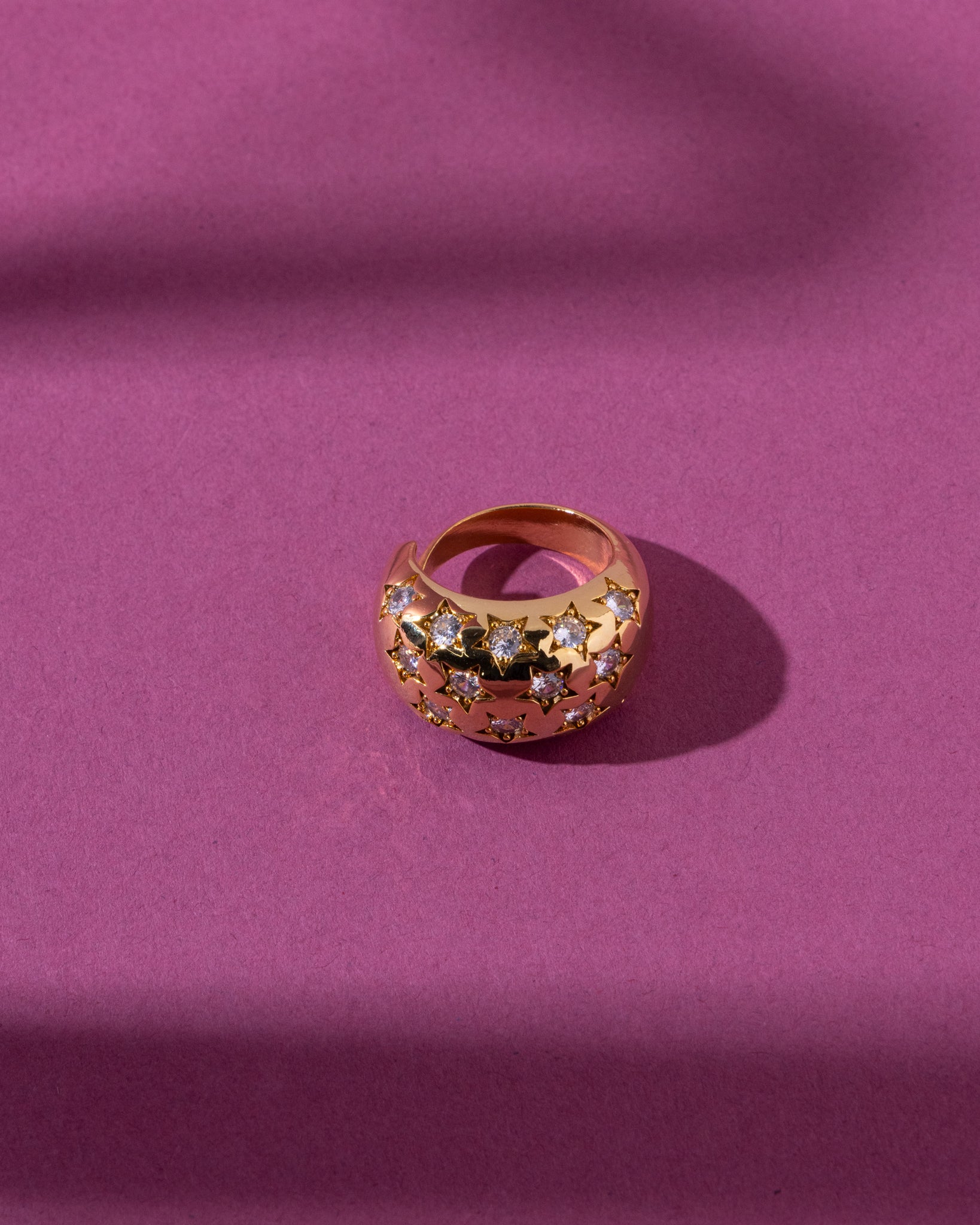 18K Plated Stars Ring