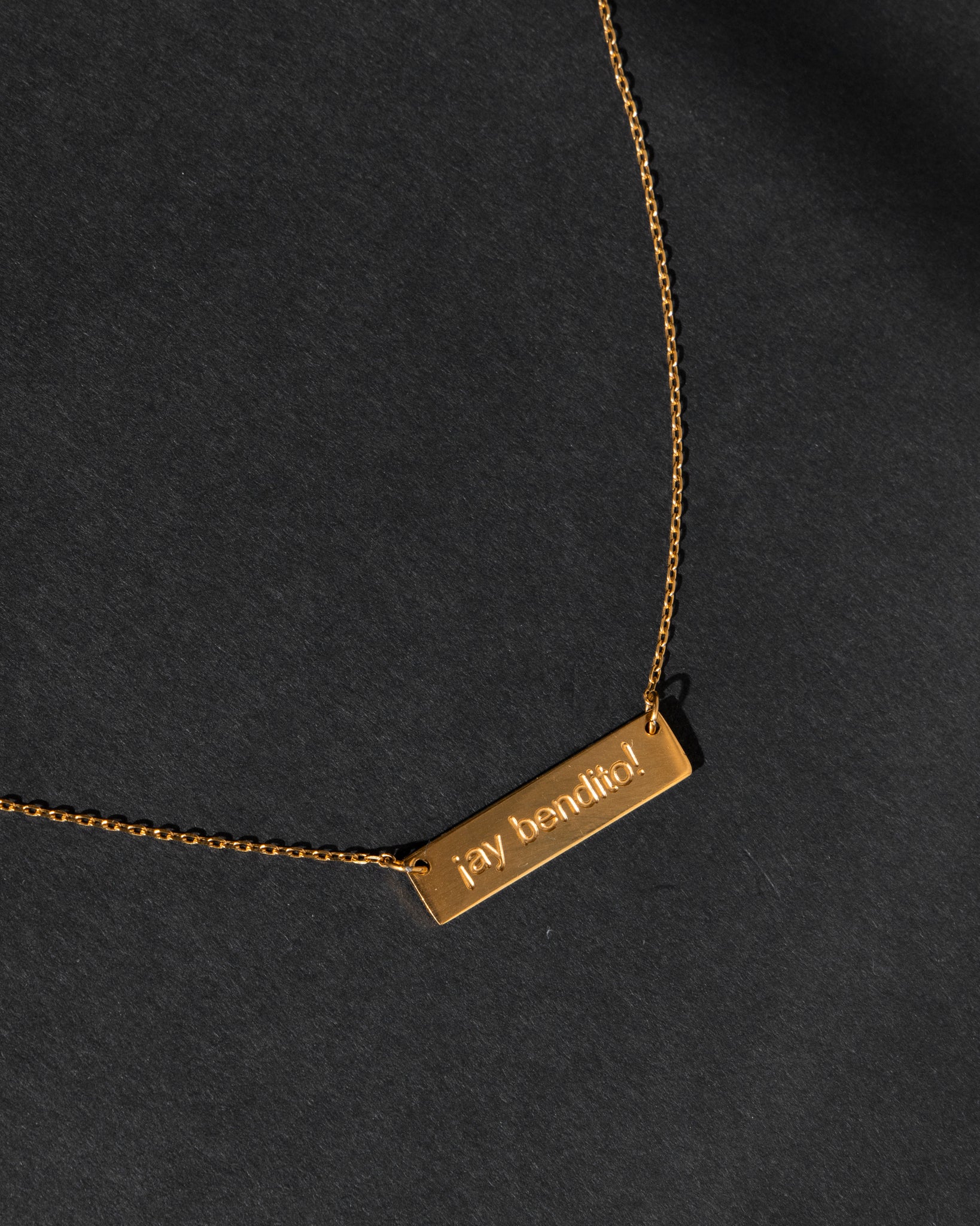 18K Plated Ay Bendito Necklace