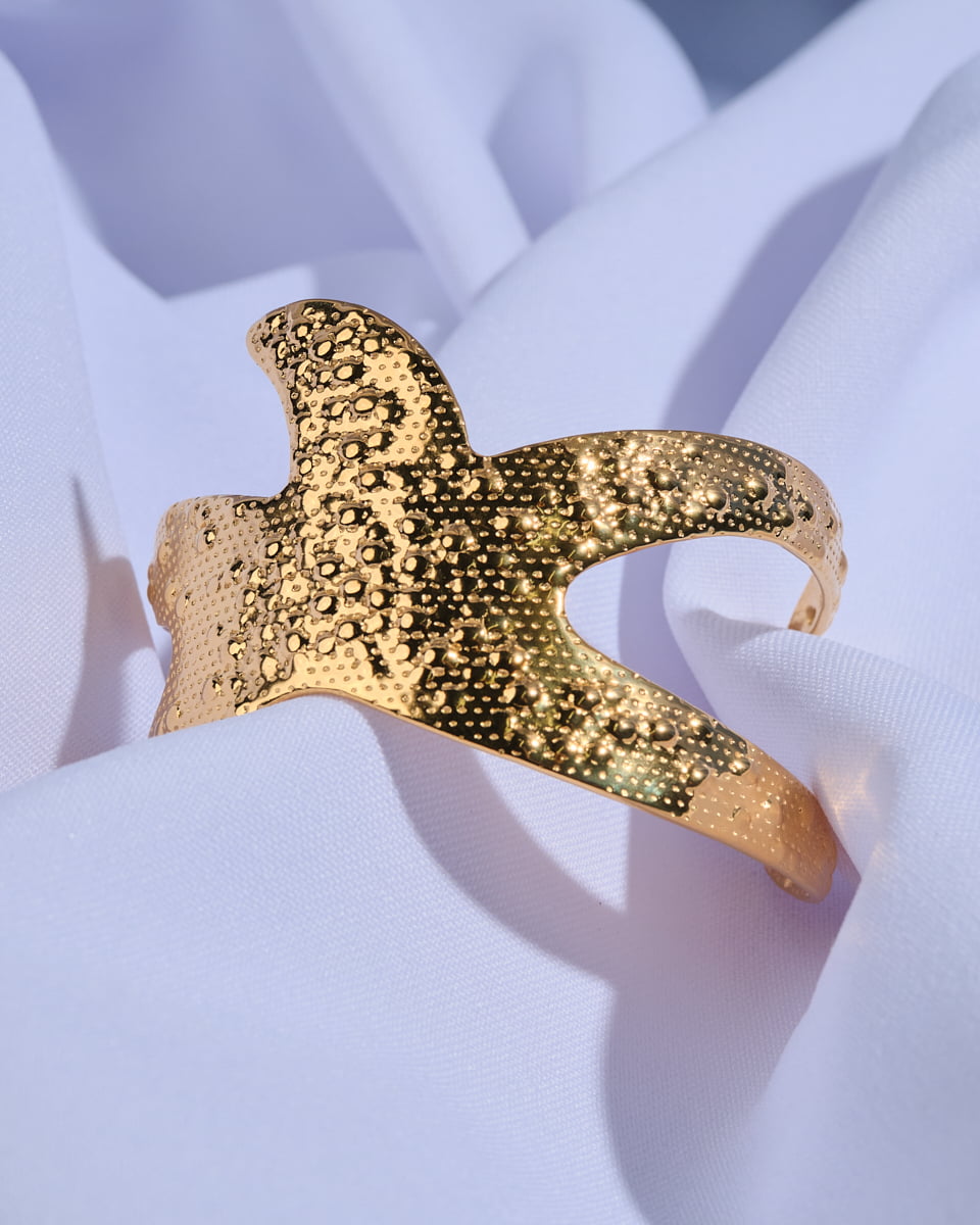 18K Plated Aqua Cuff