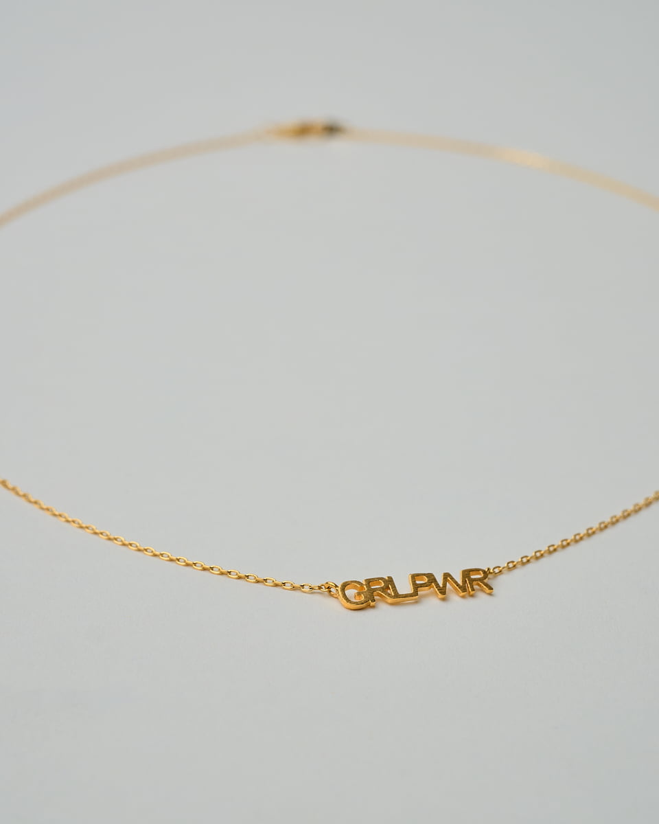 16K Plated GRLPWR Necklace