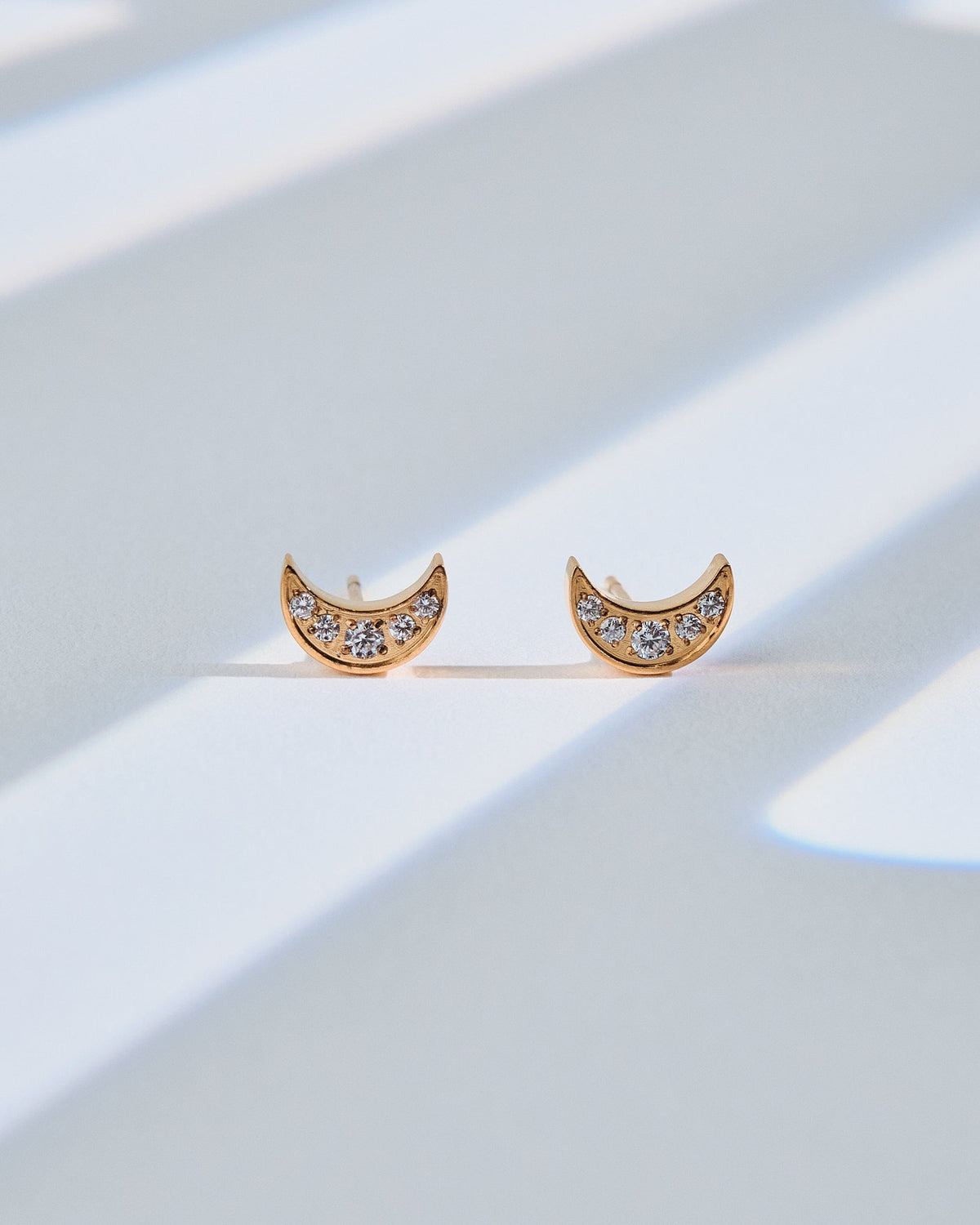 18K Plated Luna Posts