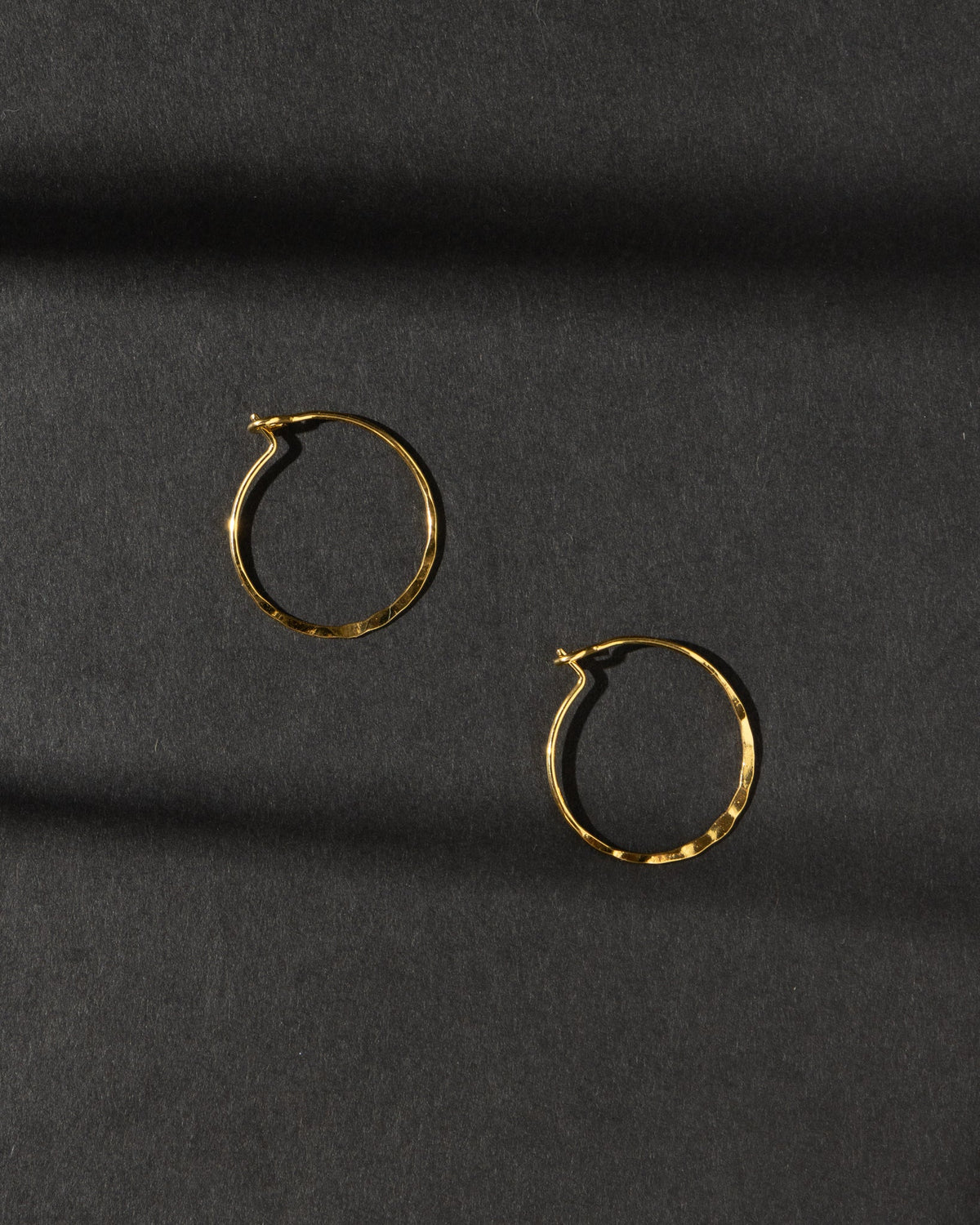 16K Plated Larkin Hoops