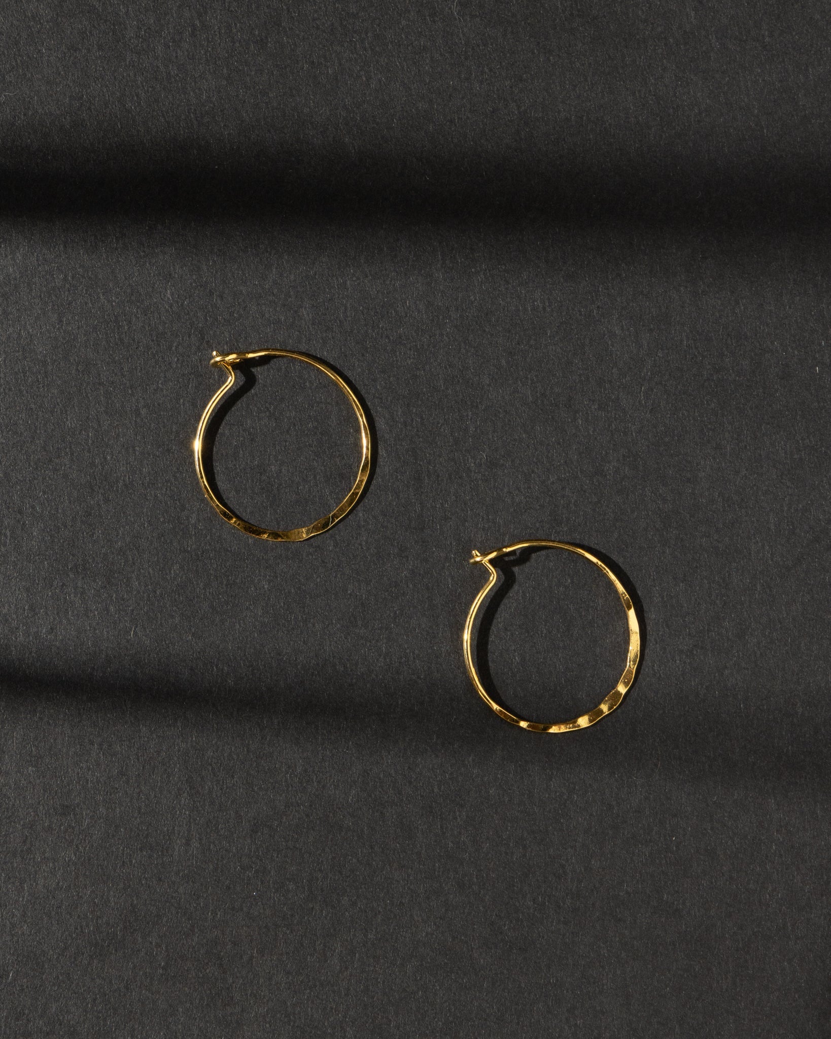 16K Plated Larkin Hoops