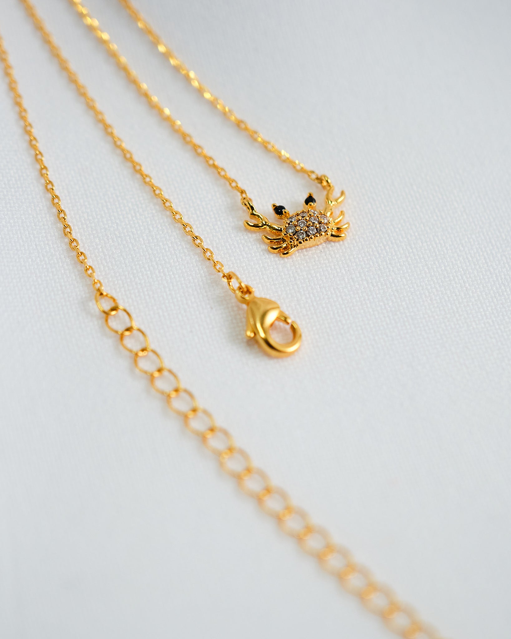 16K Plated Crabby Necklace