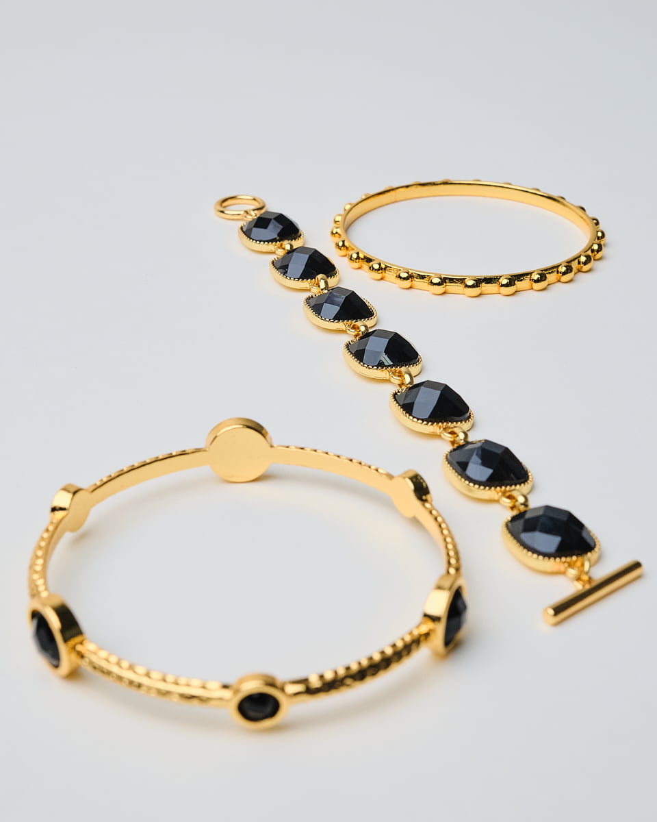 16K Plated Athens Bracelet Trio