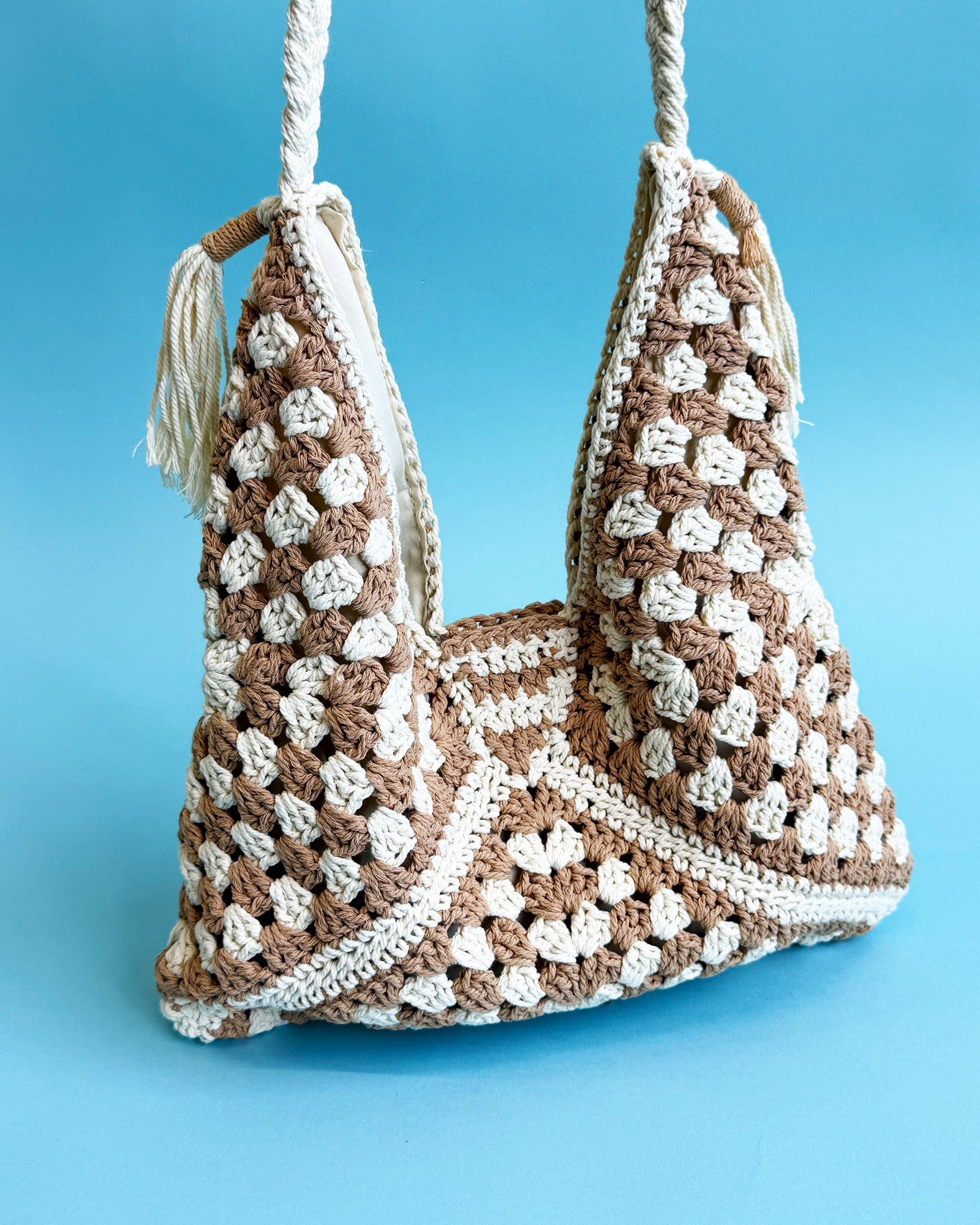 Crochet Contrast Purse