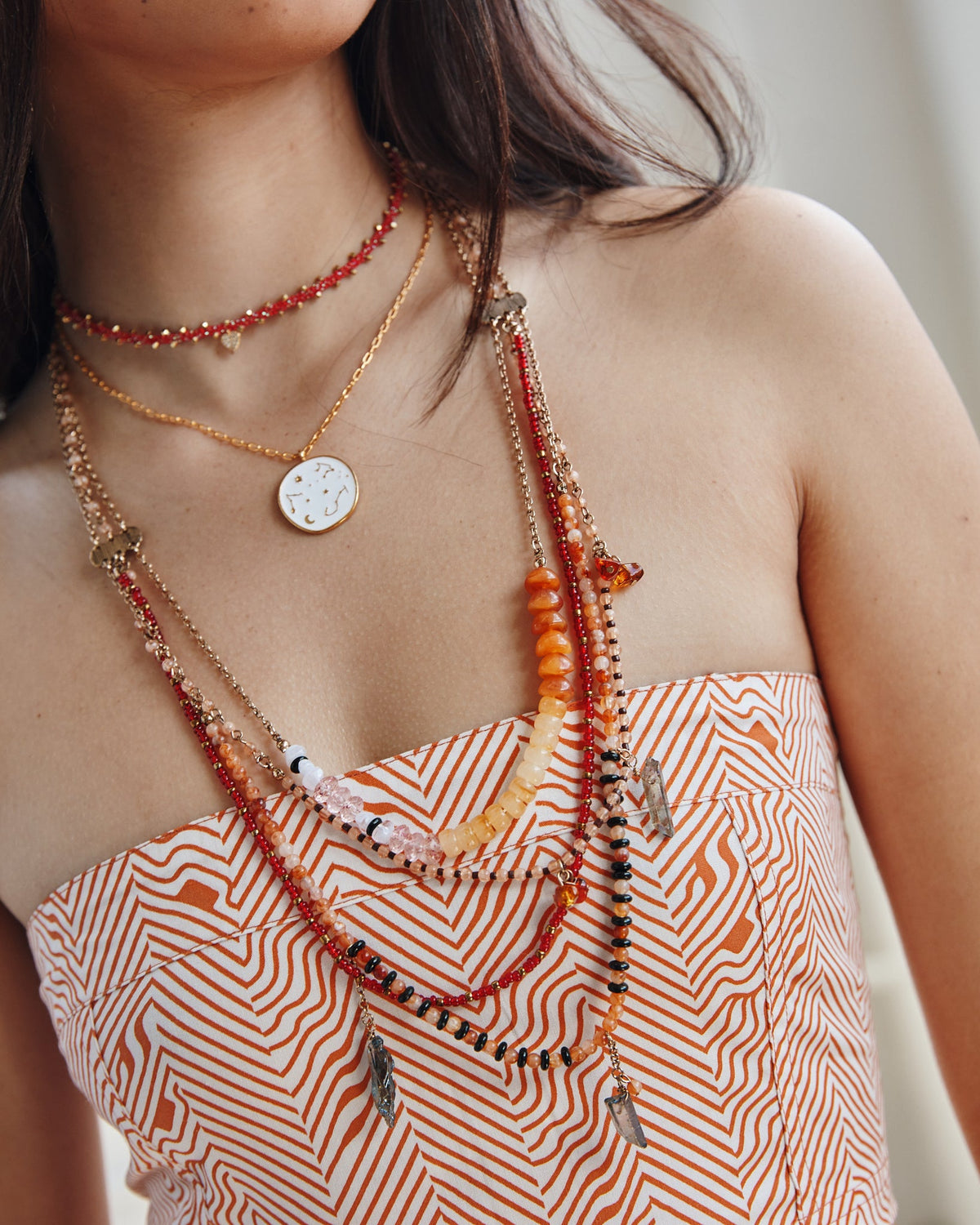 16K Plated Constellations Necklace