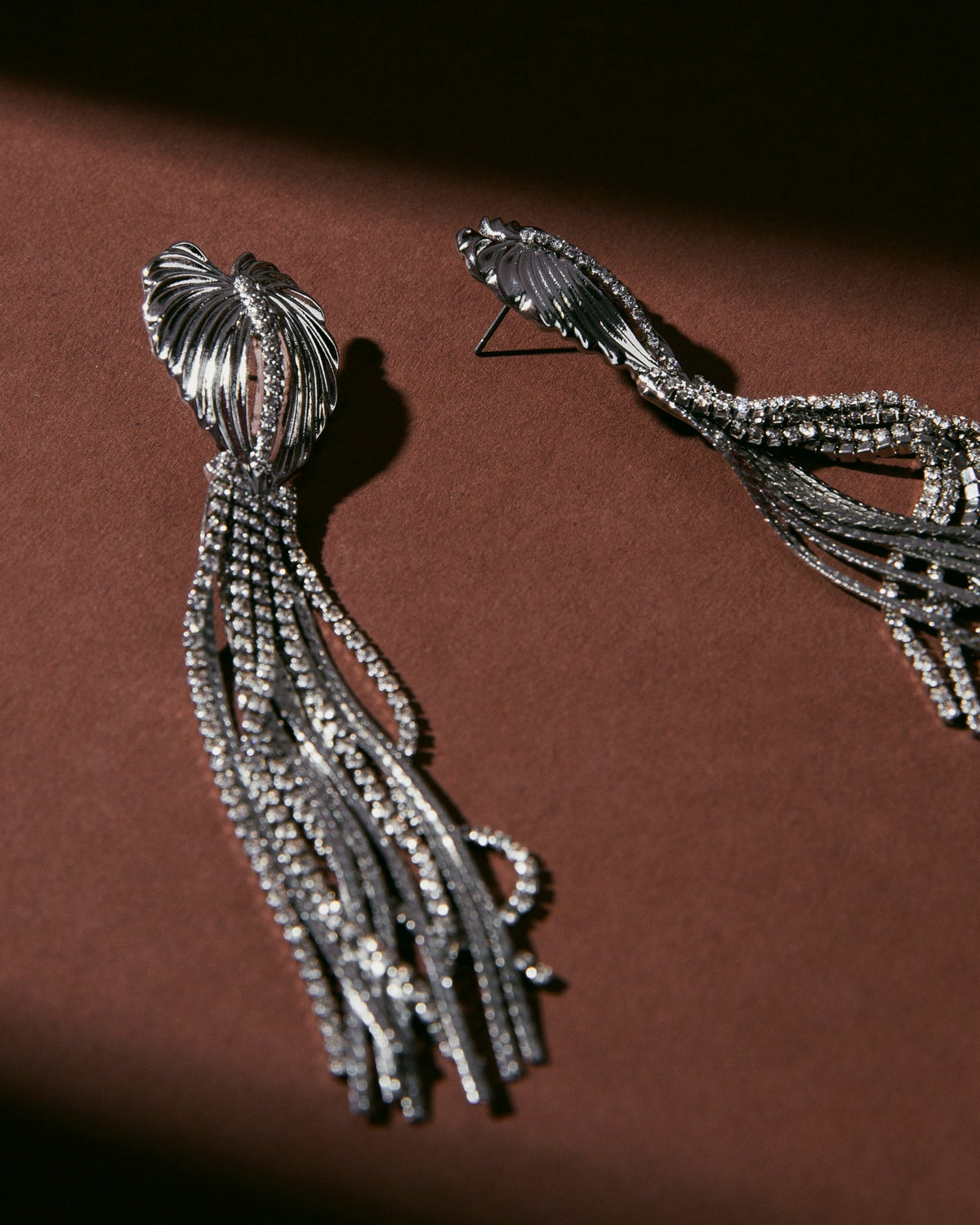 Sparkle Leaf Earrings