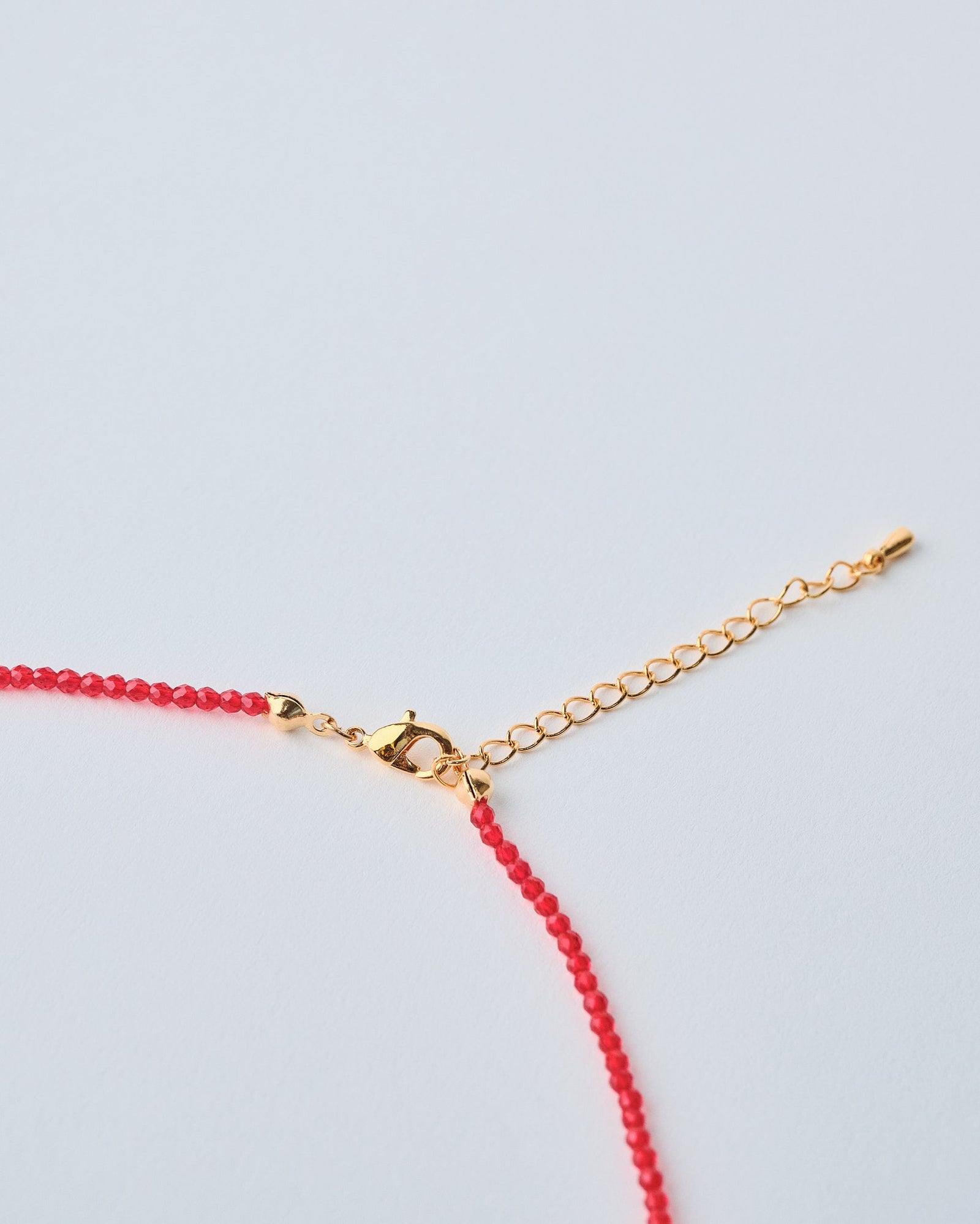18K Plated Red Sun Necklace