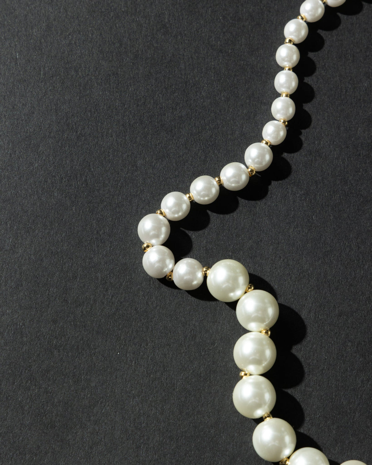 18K Plated Perlas Back Necklace