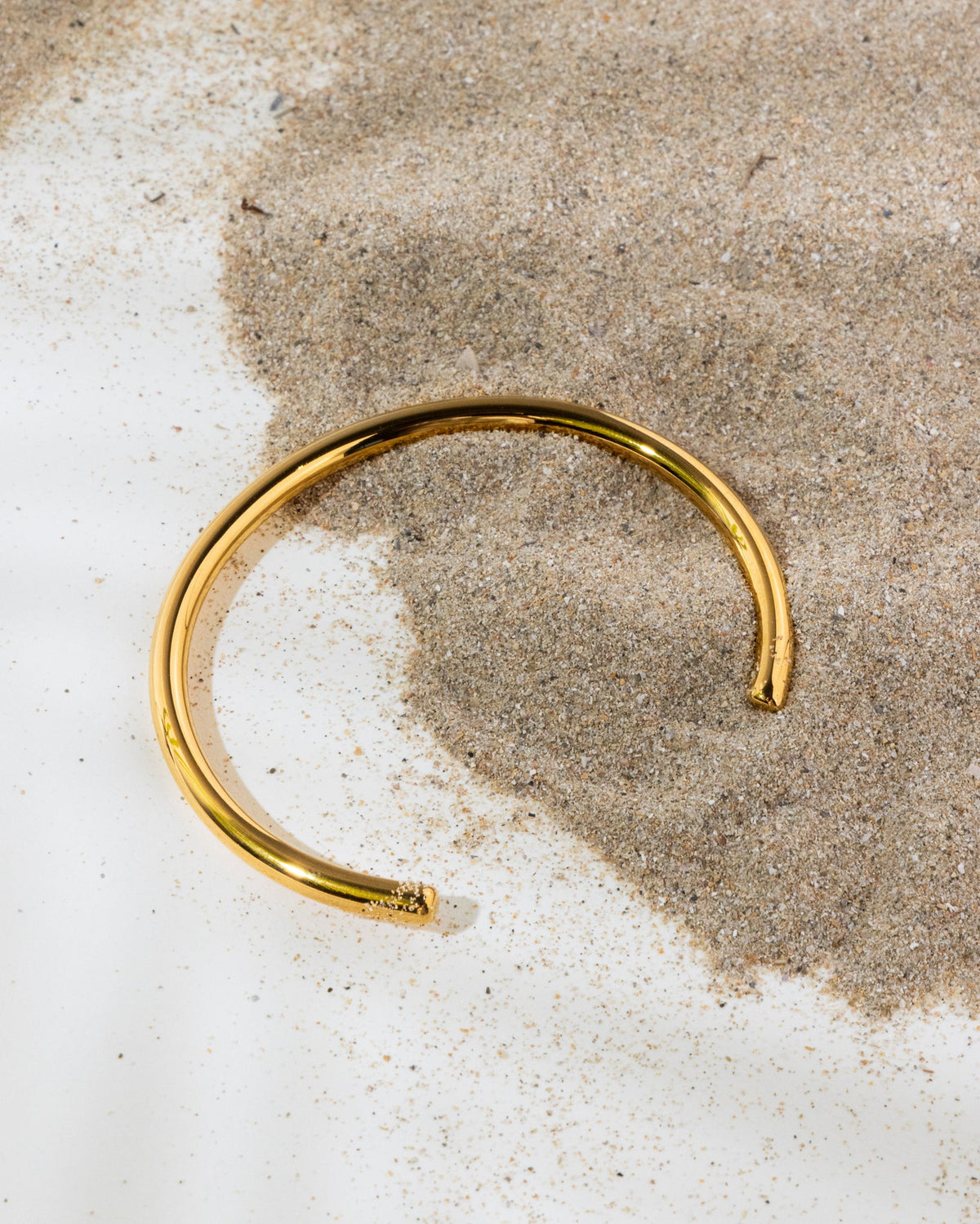 18K Plated Simple Cuff Bracelet