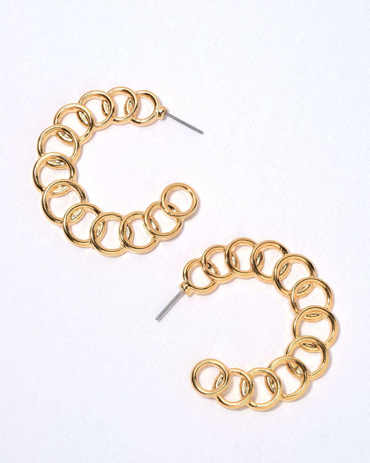 18K Plated Infinite Earrings