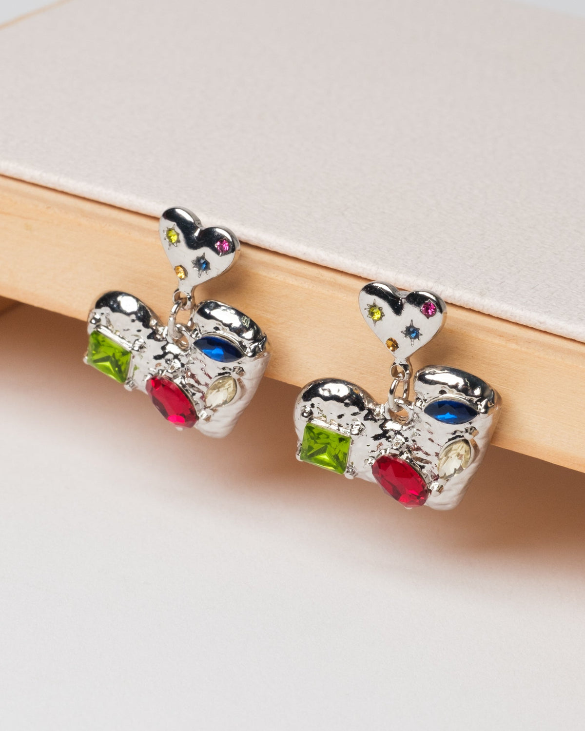 Abstract Heart Earrings