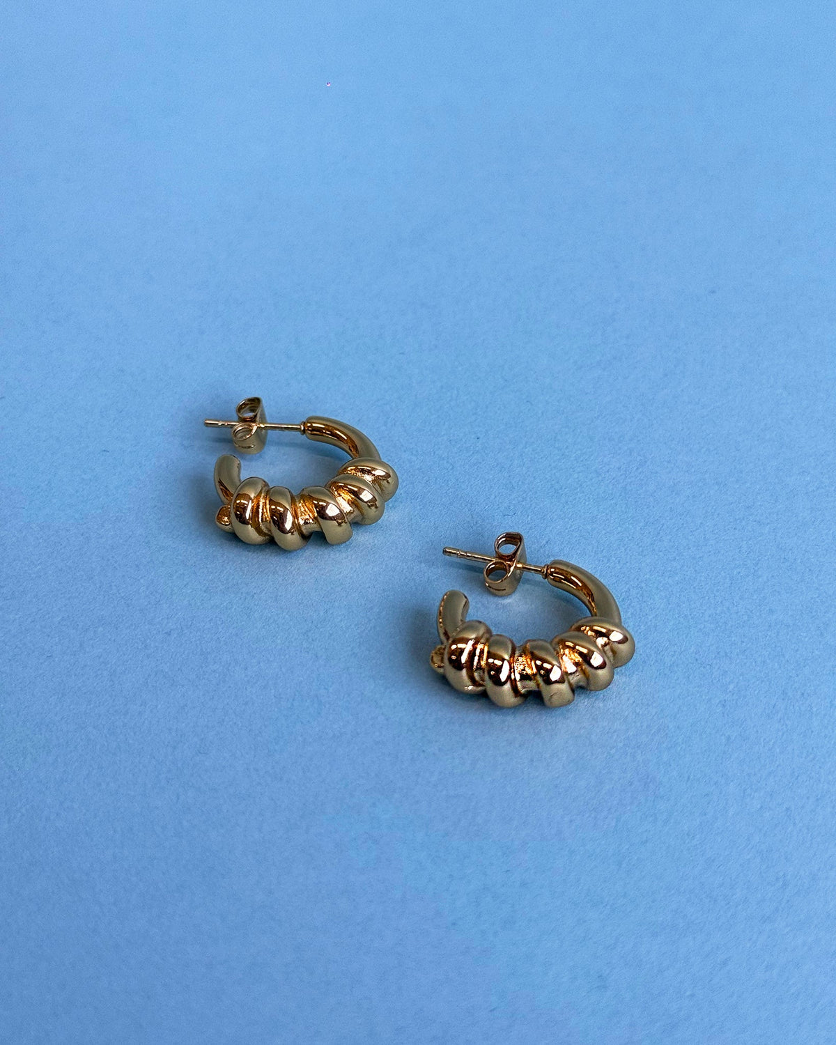 18K Plated Vine Hoop