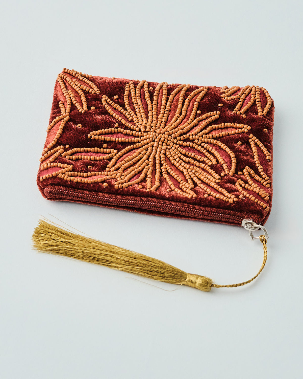 Sashiko Tassel Pouch