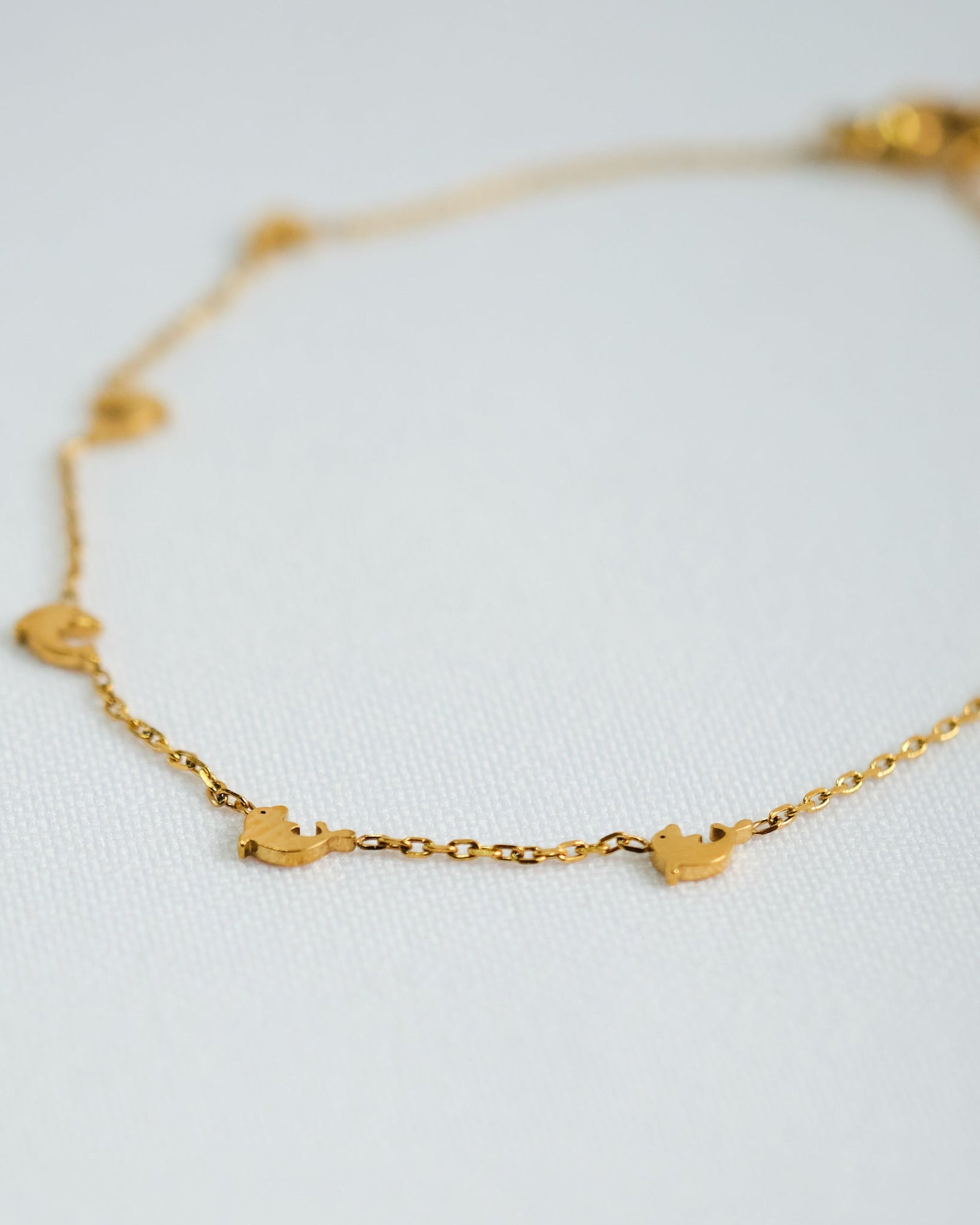 18K Plated Dolphin Bracelet