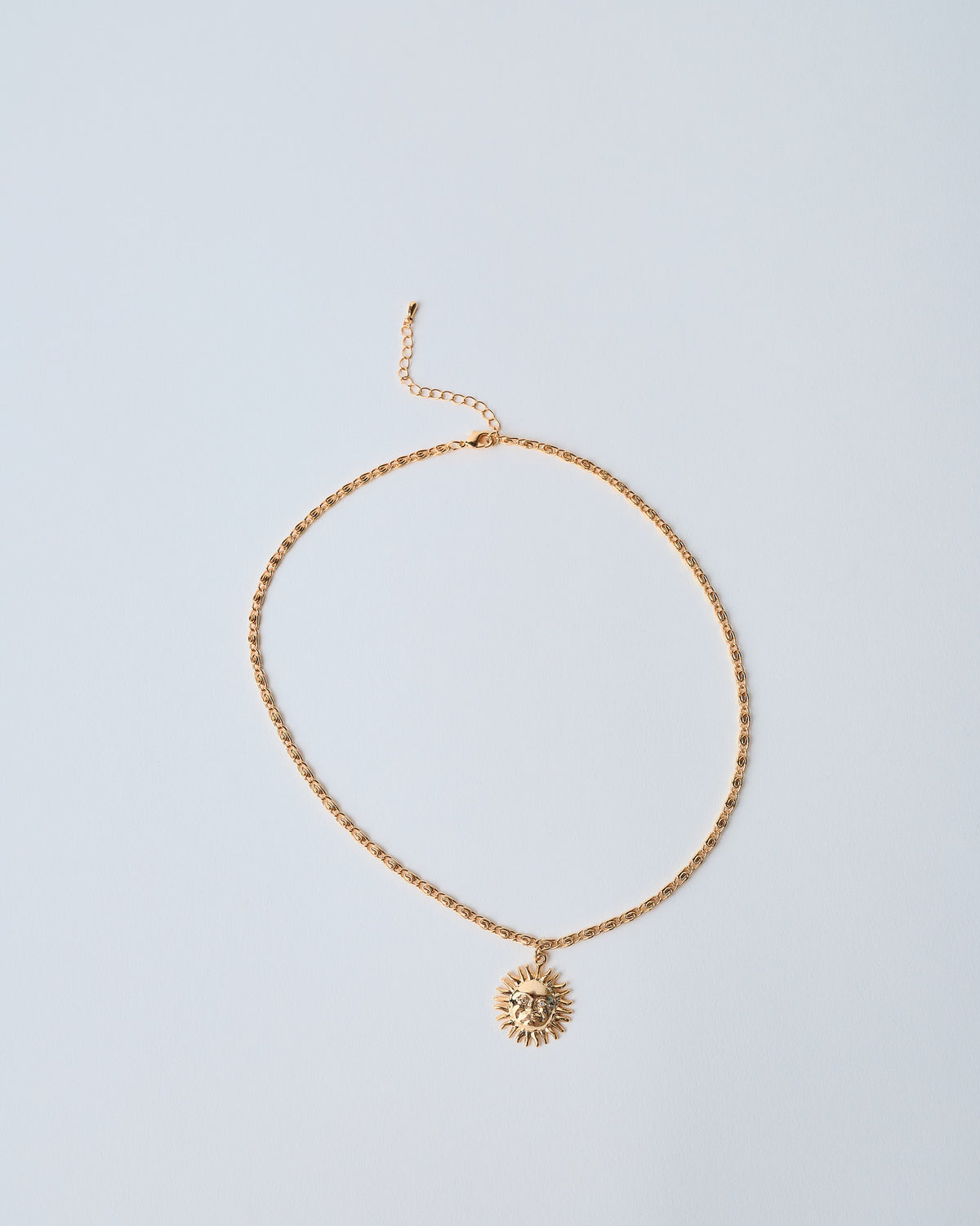 18K Plated Sun Sun Necklace