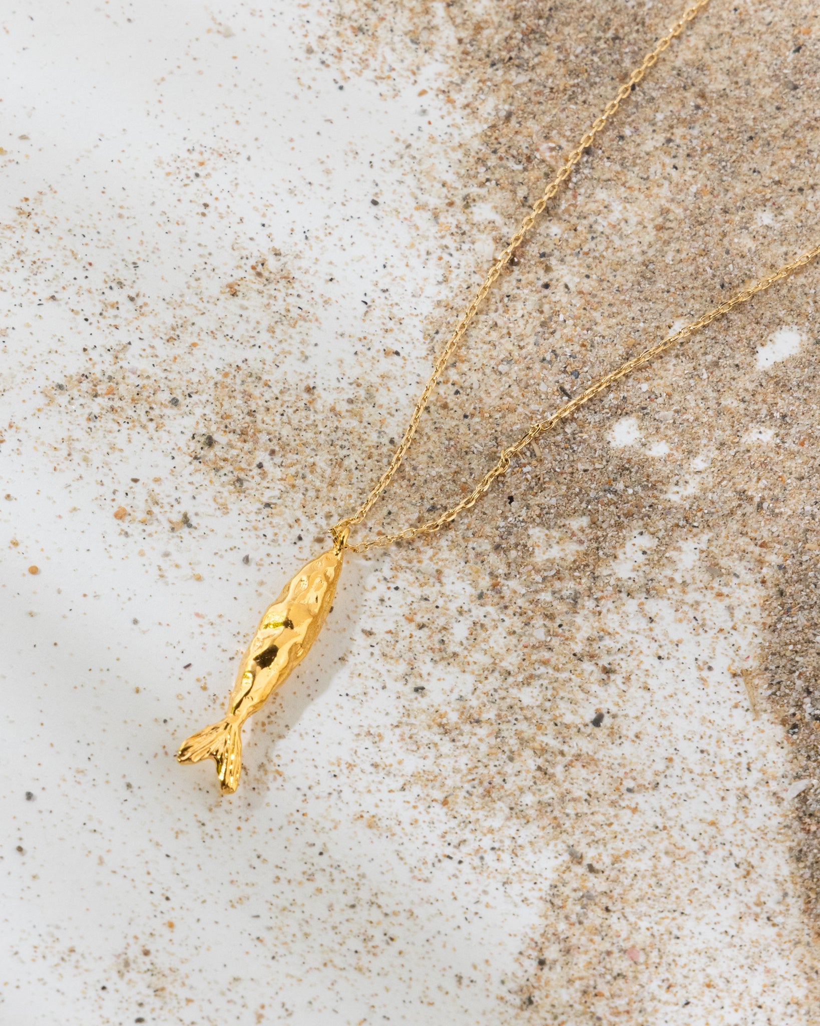 16K Plated Sardine Necklace