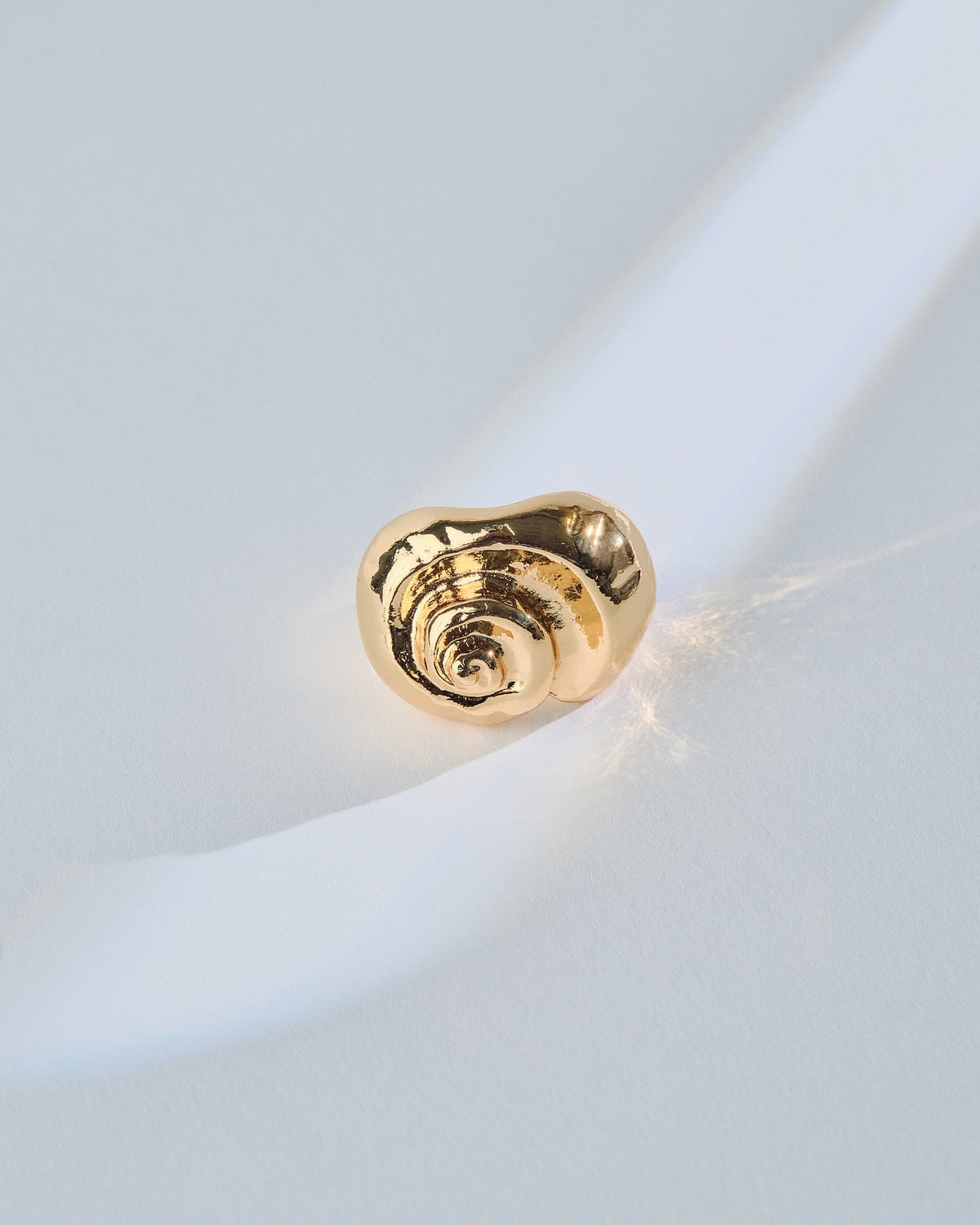 16K Plated Caracol Ring