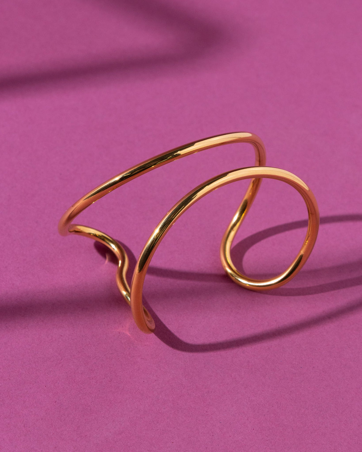 18K Plated Uneven Cuff