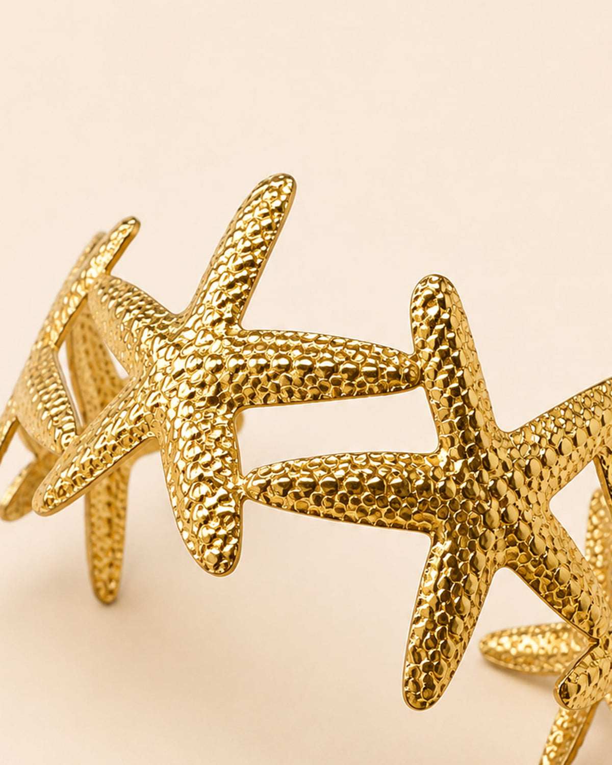 18K Plated Seastars Cuff