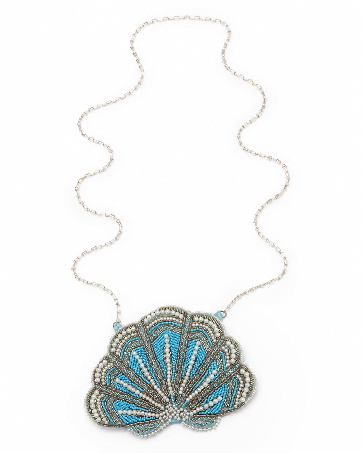 Shell Beaded Pouch