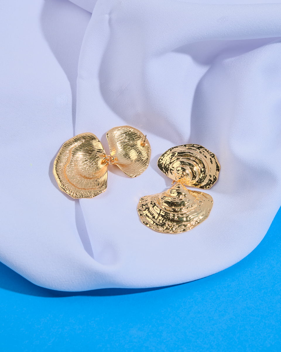 16K Plated Triton Earrings