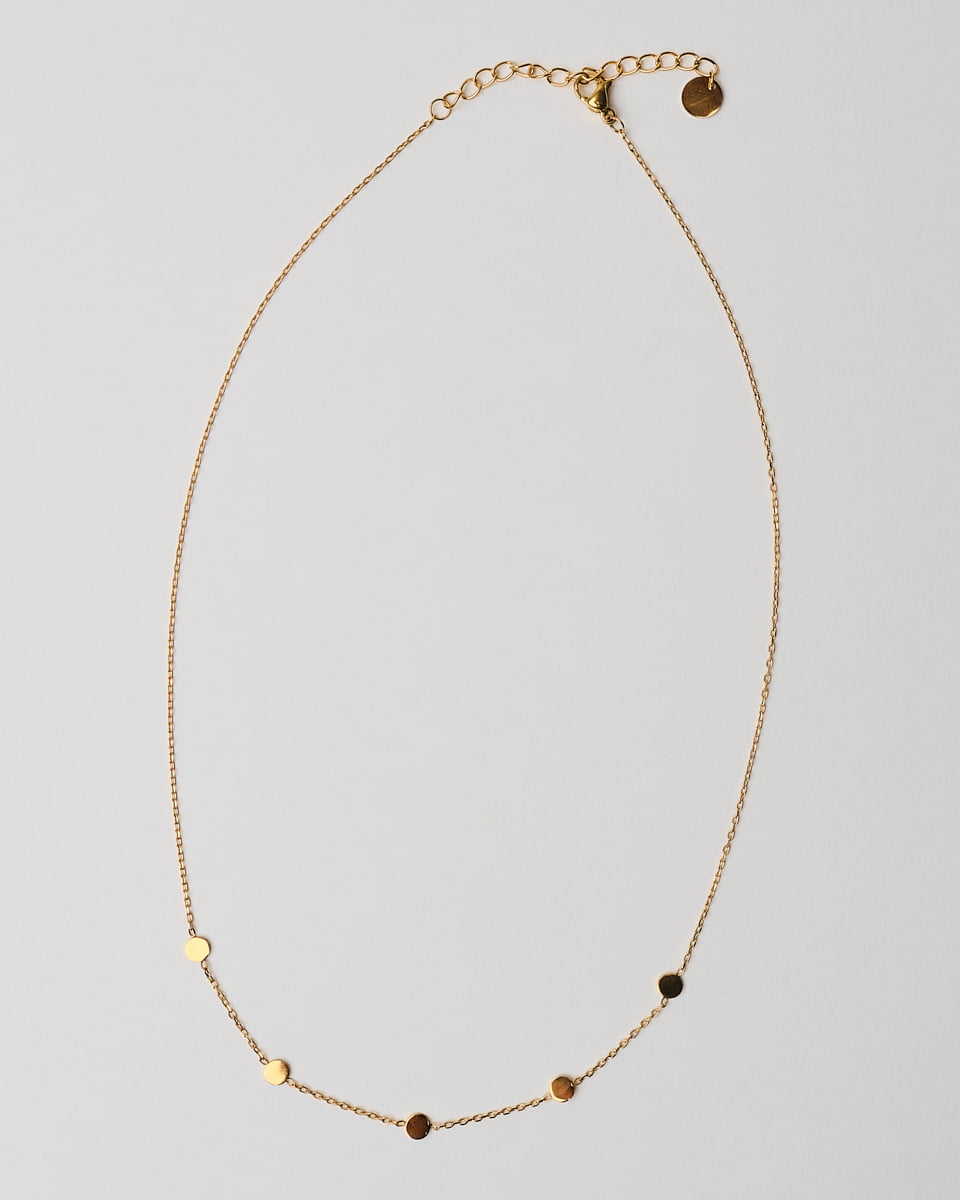 18K Plated Spotted Necklace