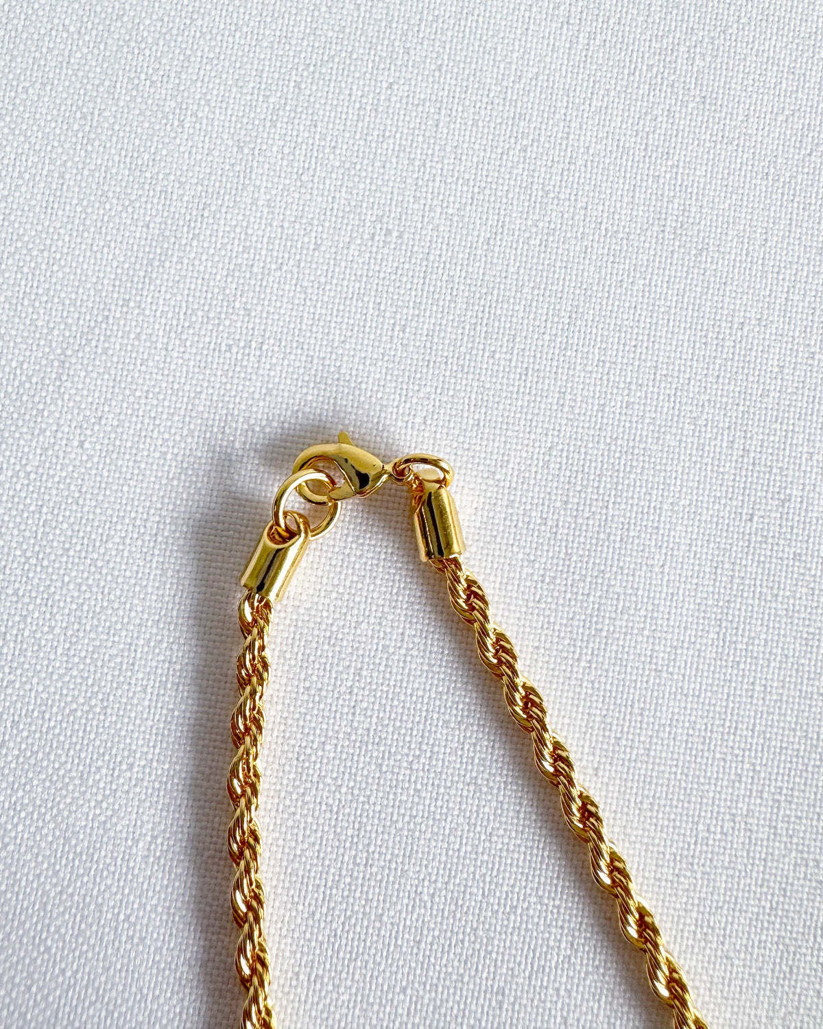 16K Plated Rope Chain Necklace