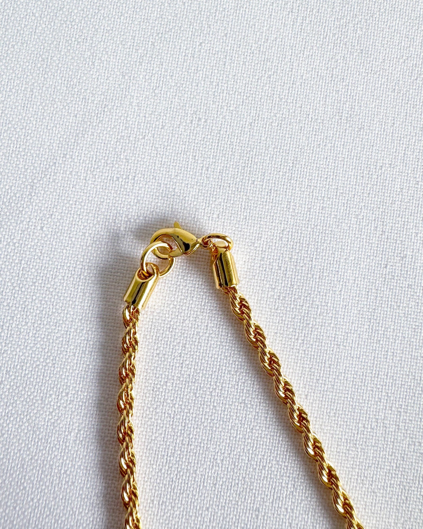 16K Plated Rope Chain Necklace