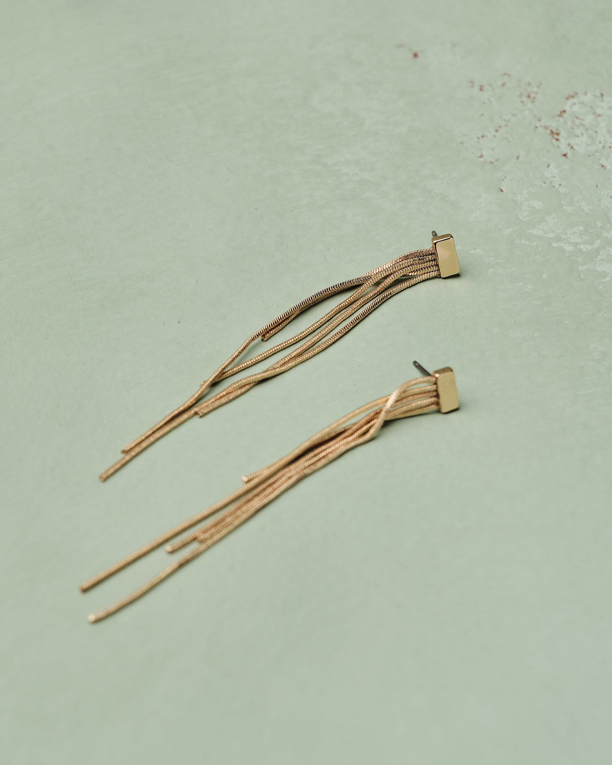 16K Plated Fringed Earrings