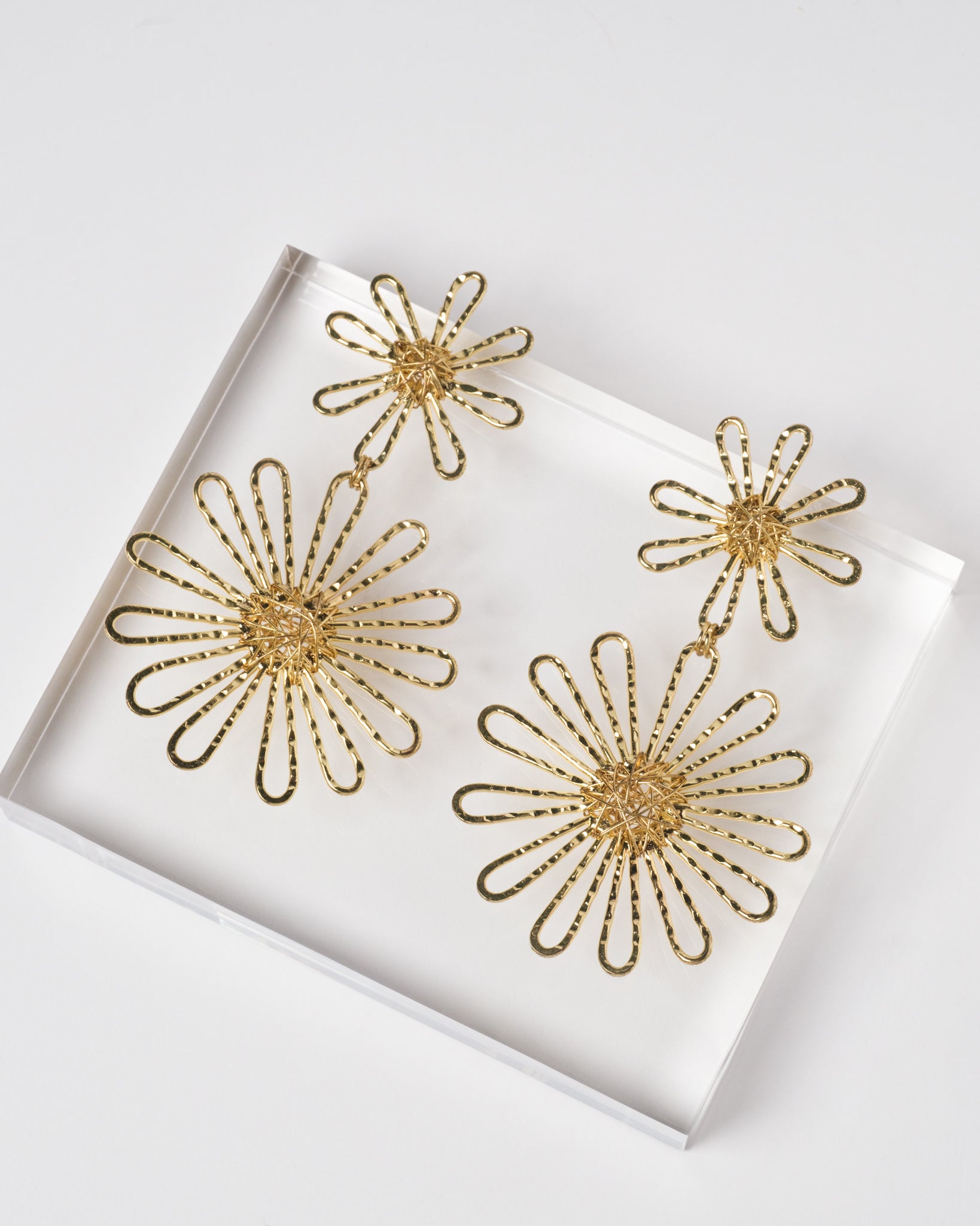 Double Flowers Earrings