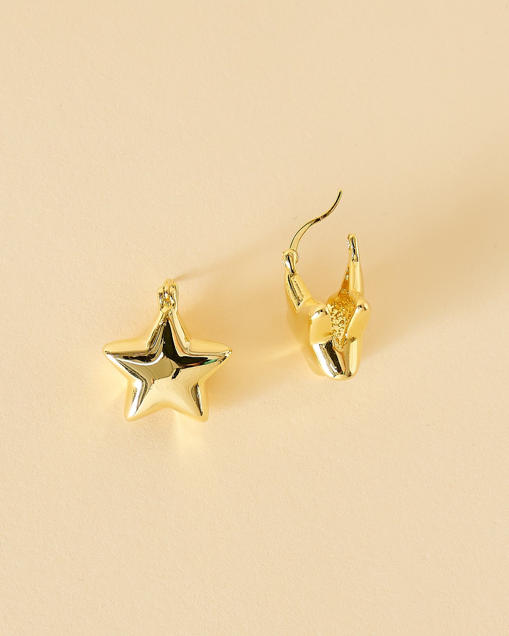 20K Plated Star Bomb Earrings