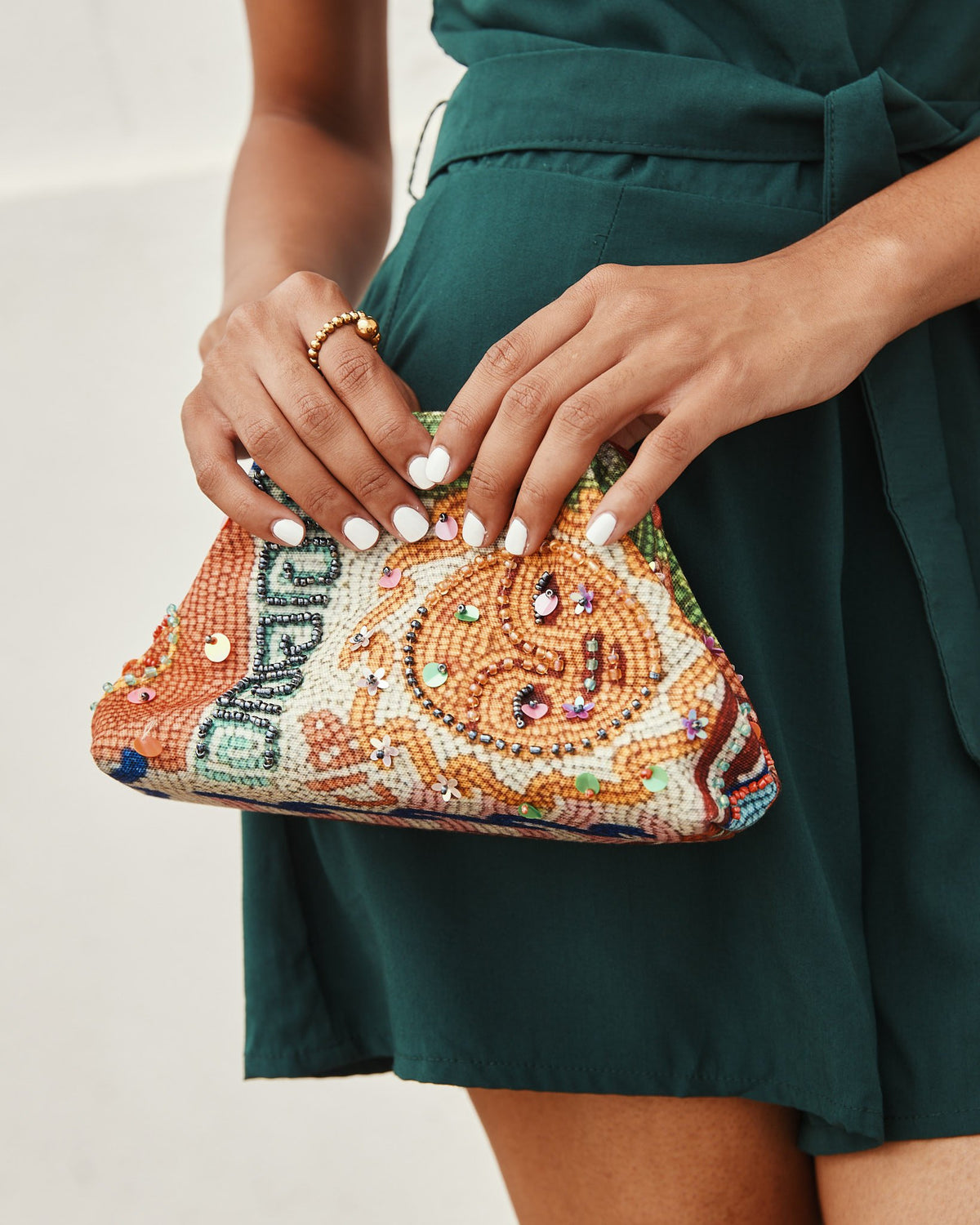 Beaded Tropiko Clutch