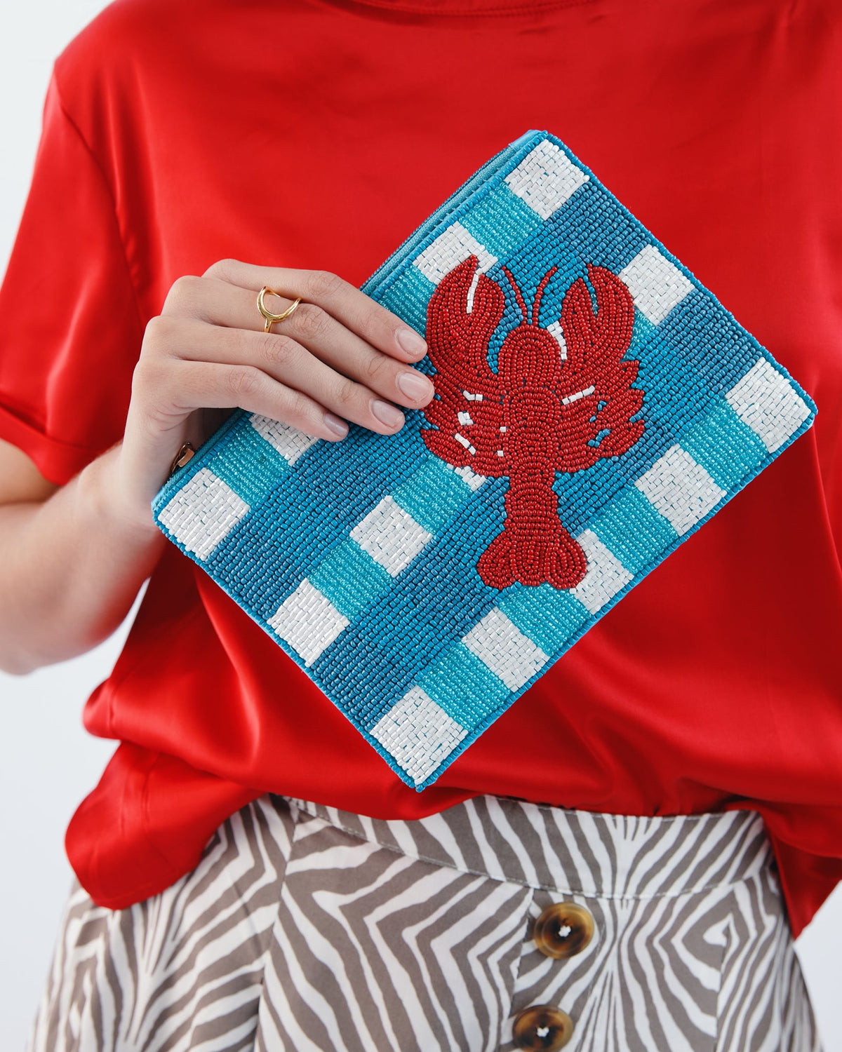 Langosta Beaded Purse