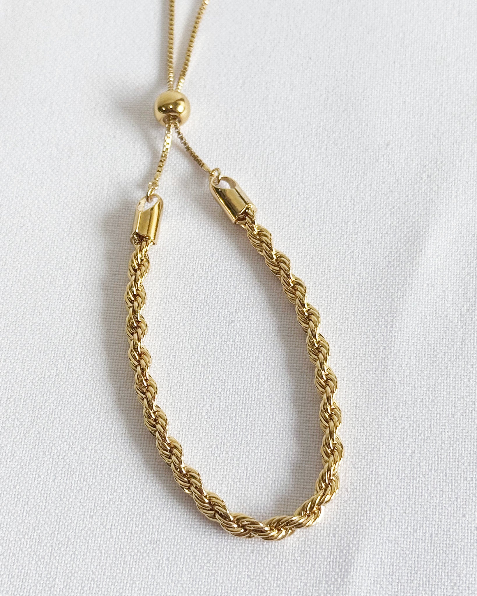 18K Plated Rope Bracelet