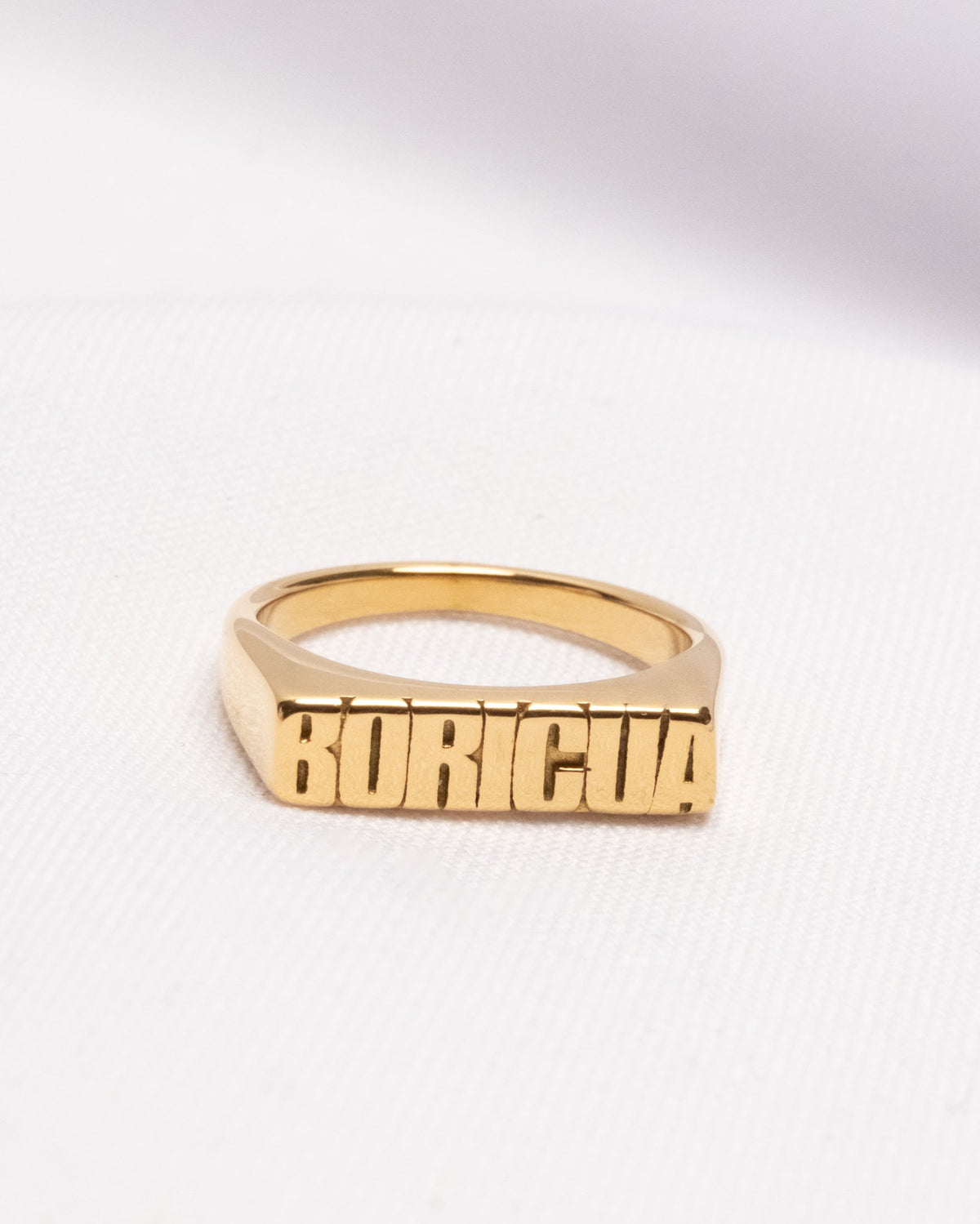 18K Plated Boricua Ring