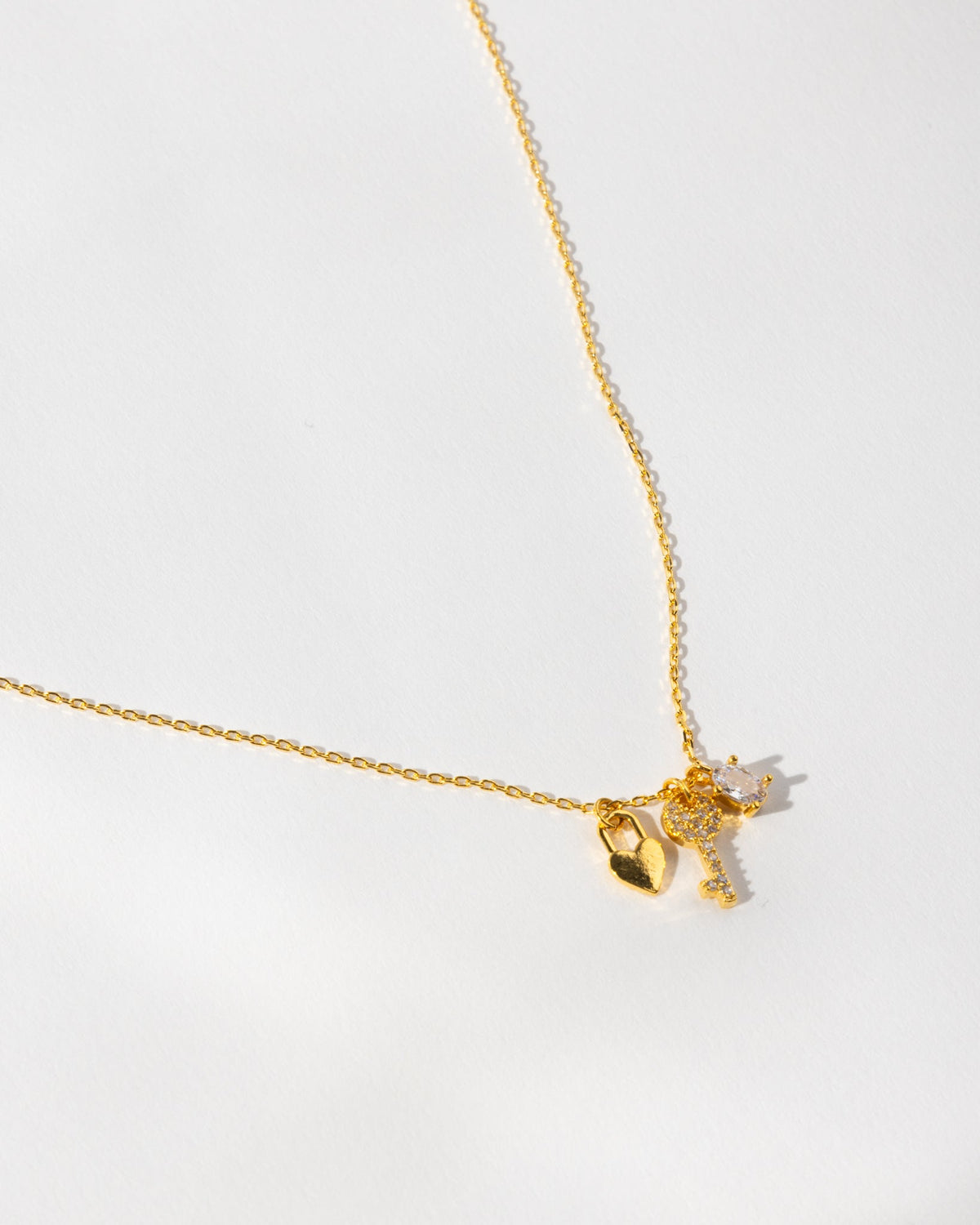 16K Plated L &amp; K Necklace