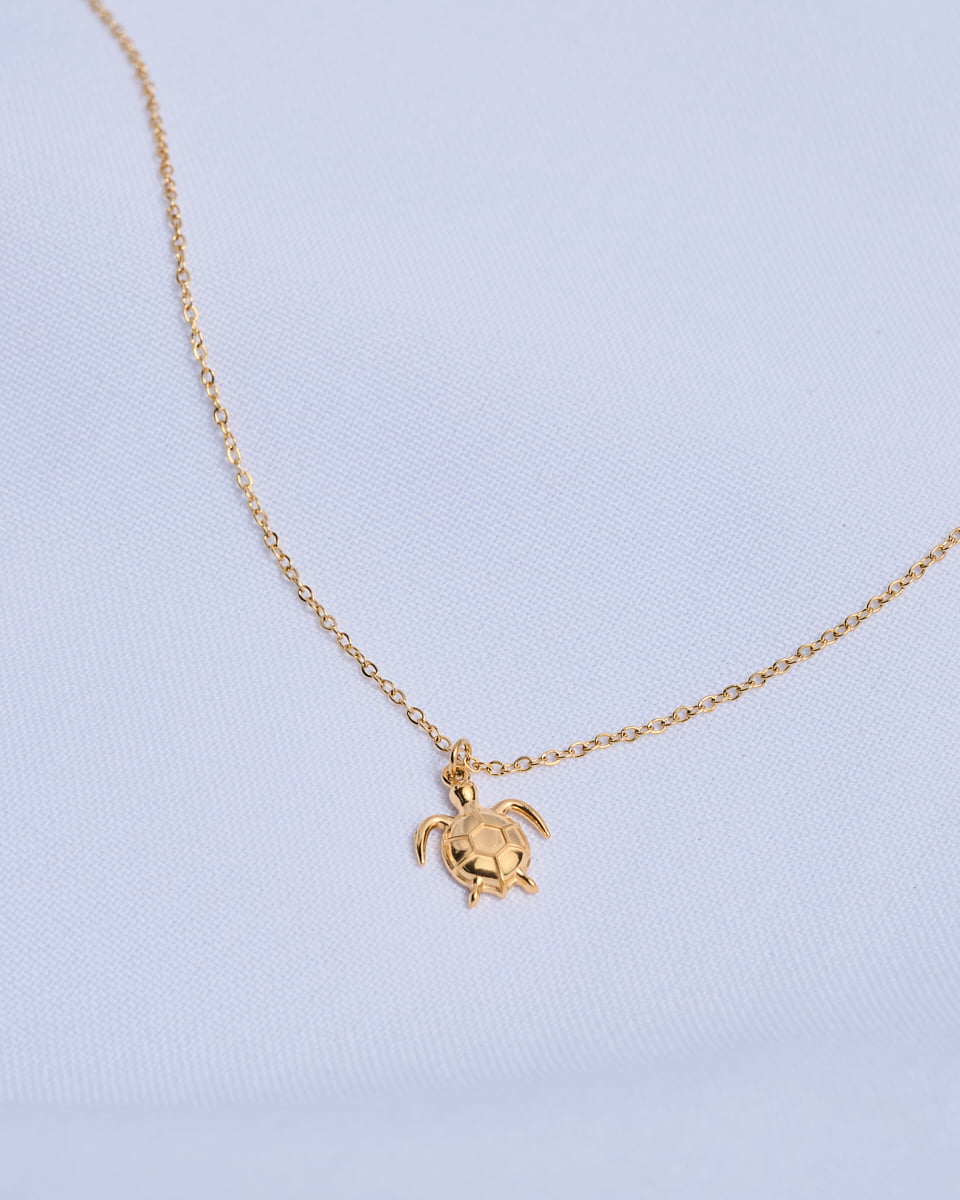 18K Plated Sea Turtle Necklace