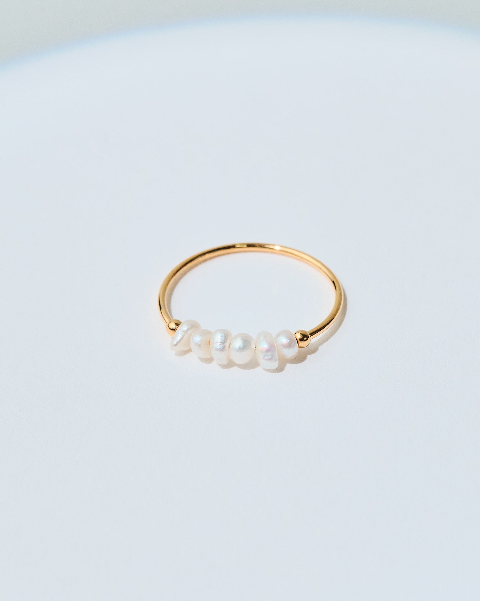 18K Plated Perlitas Ring