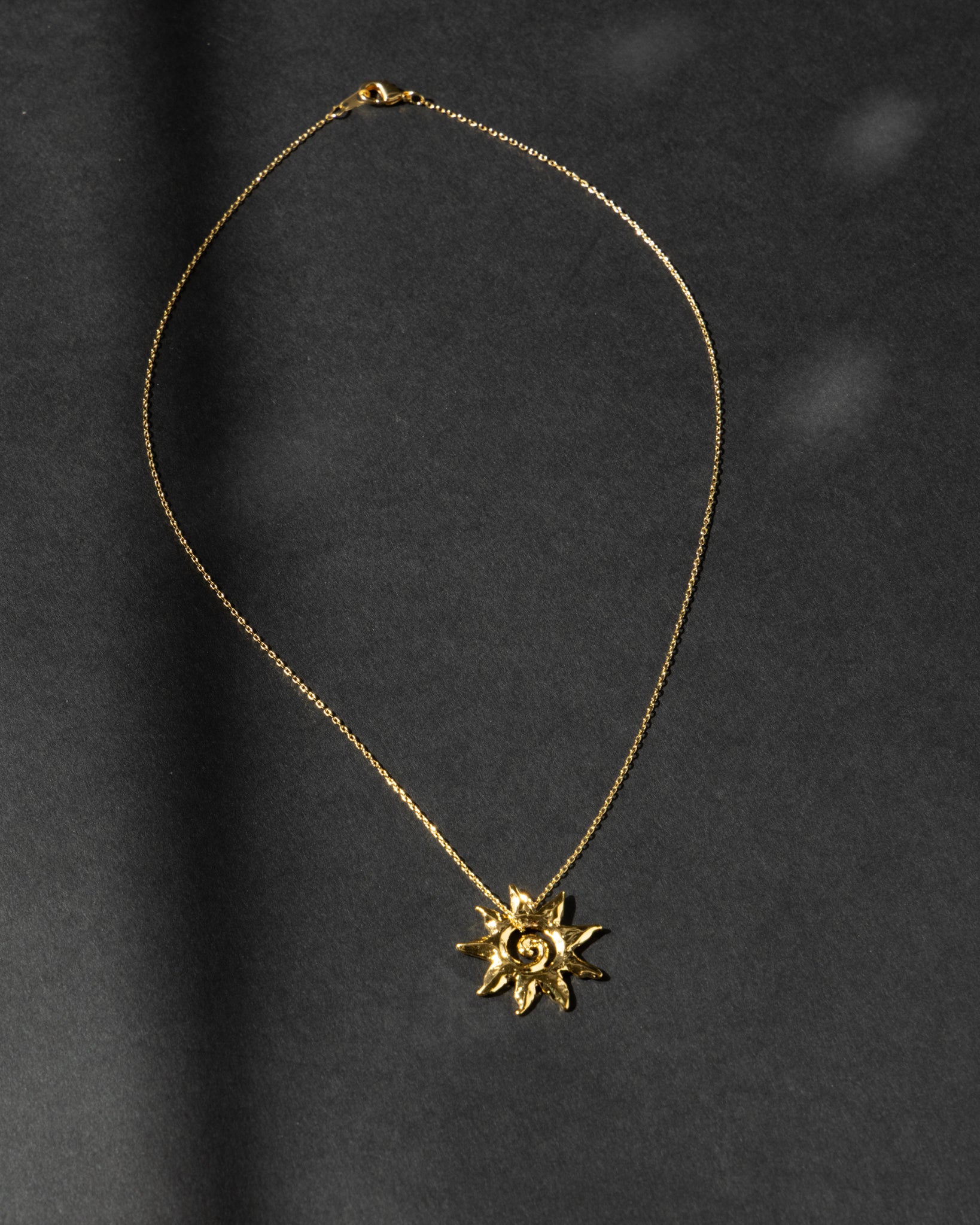 16K Plated Burton Sun Necklace