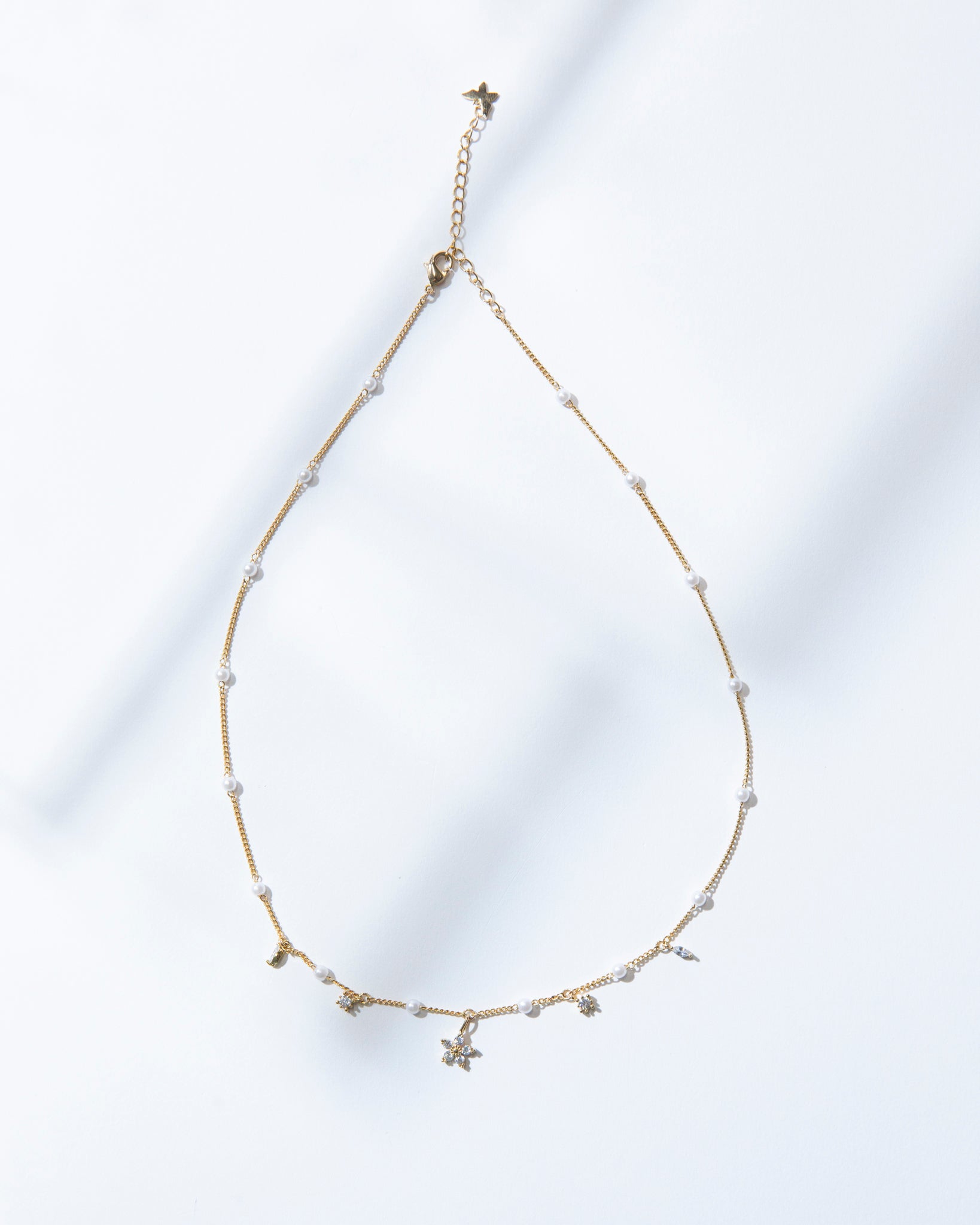 16K Plated Cute Spring Necklace