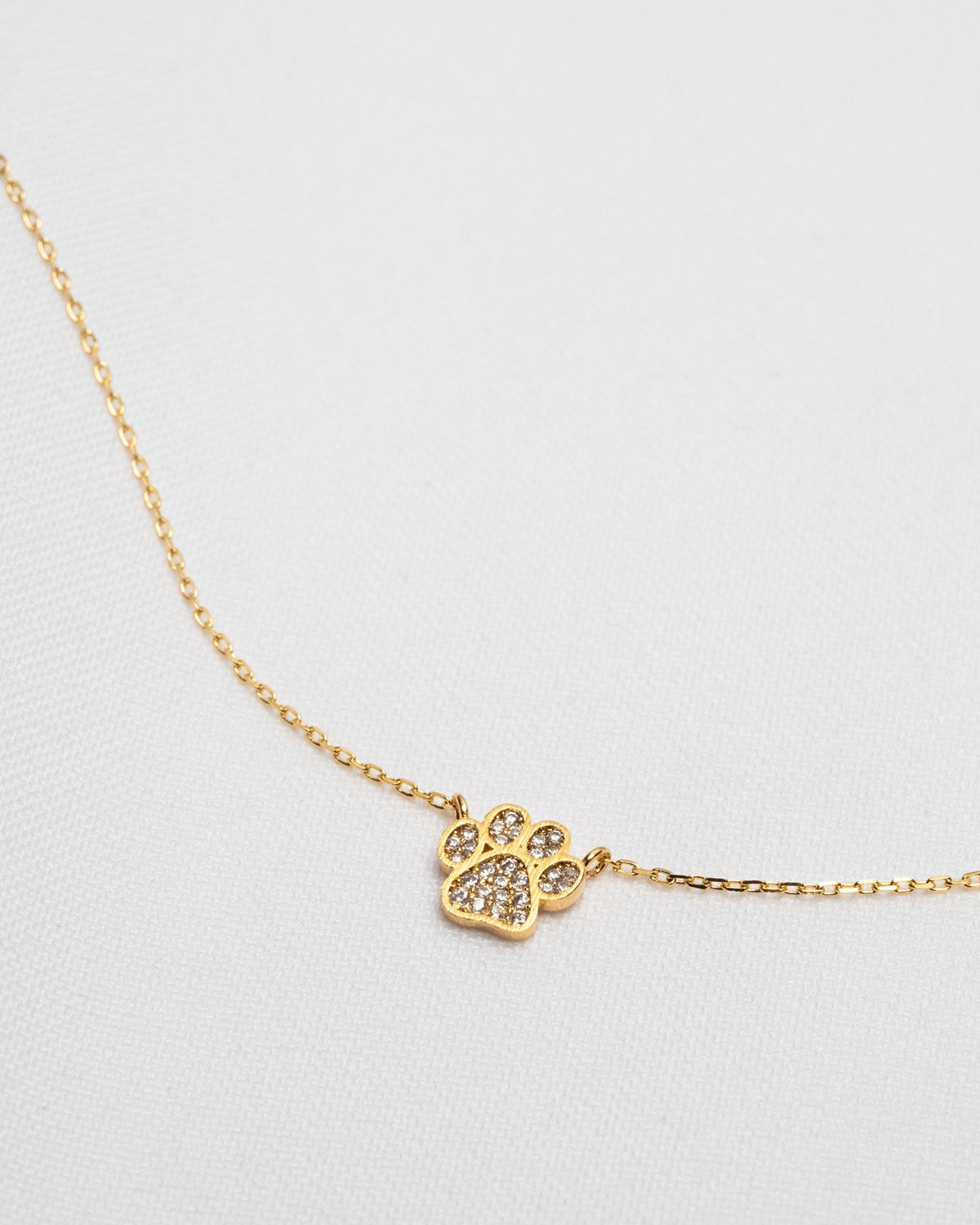 16K Plated Paw Necklace