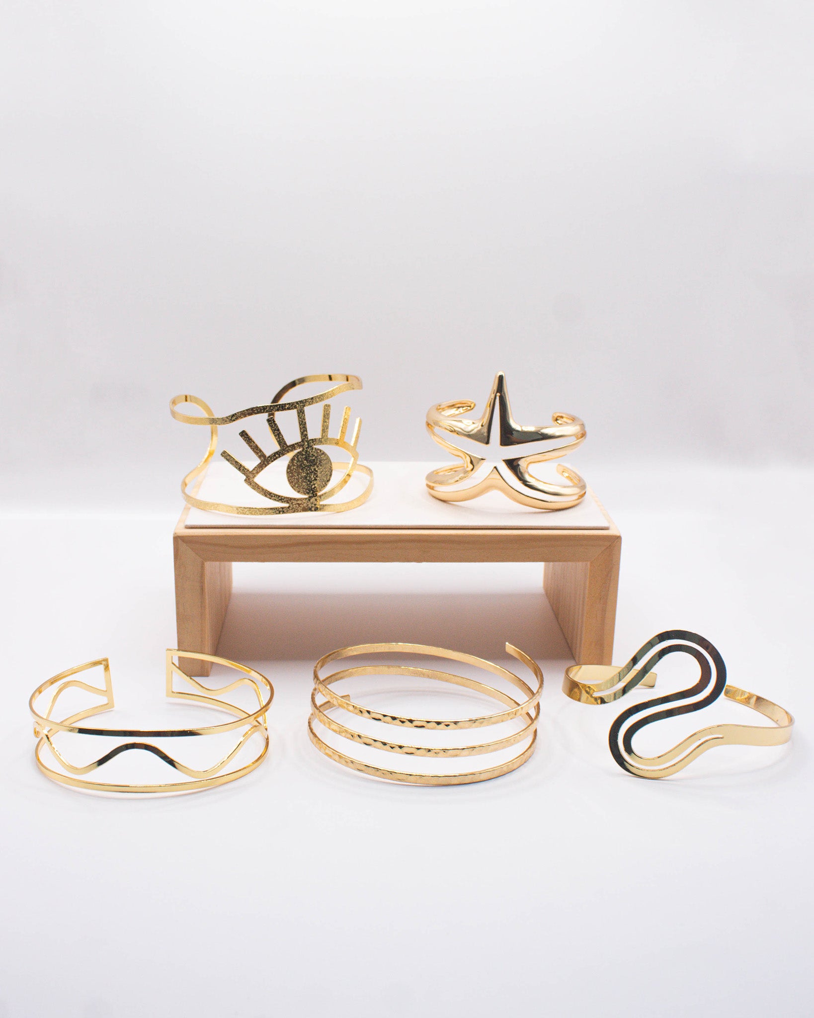 16K Plated Clarissa Arm Cuff