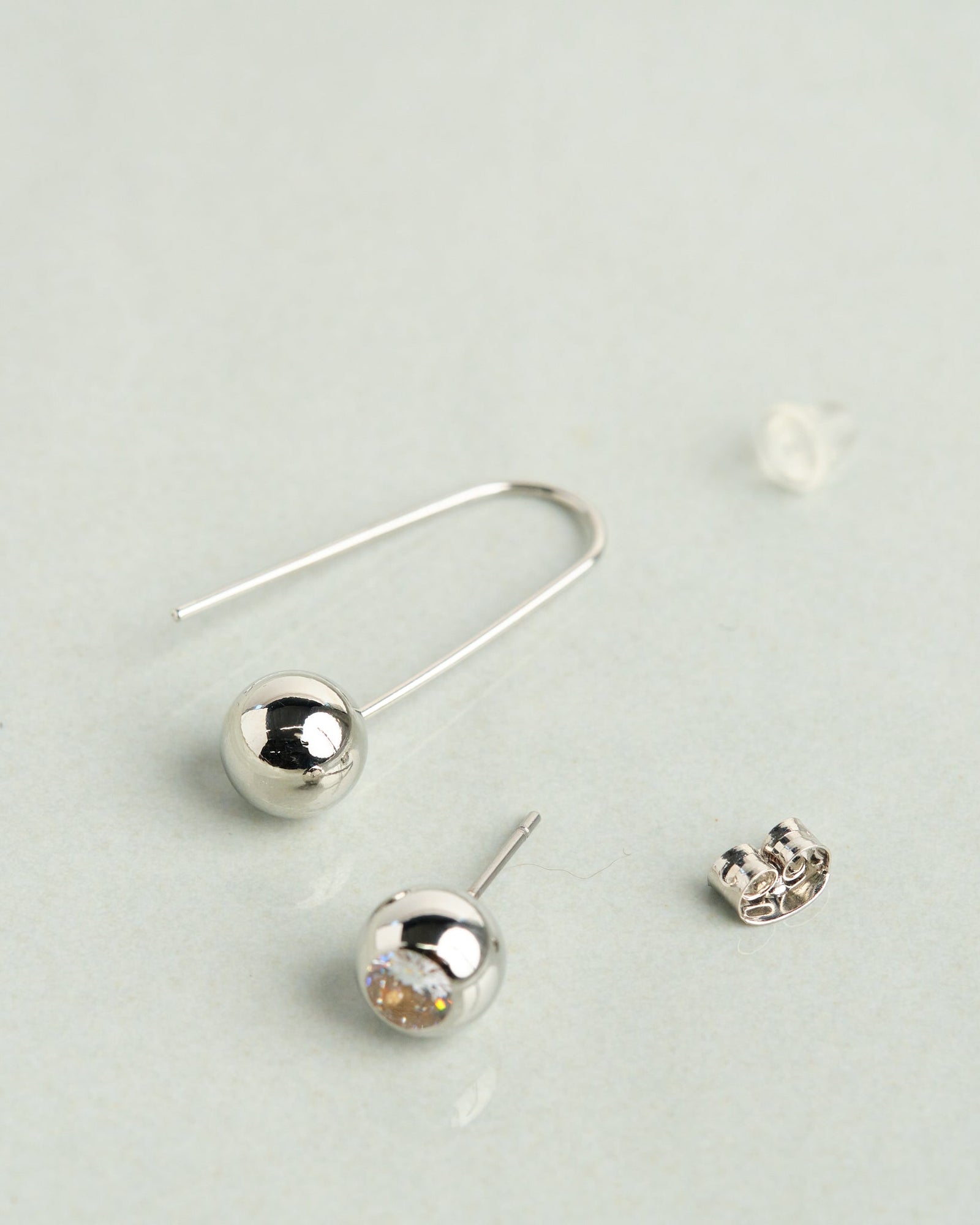 18K Plated Silver Different Earrings