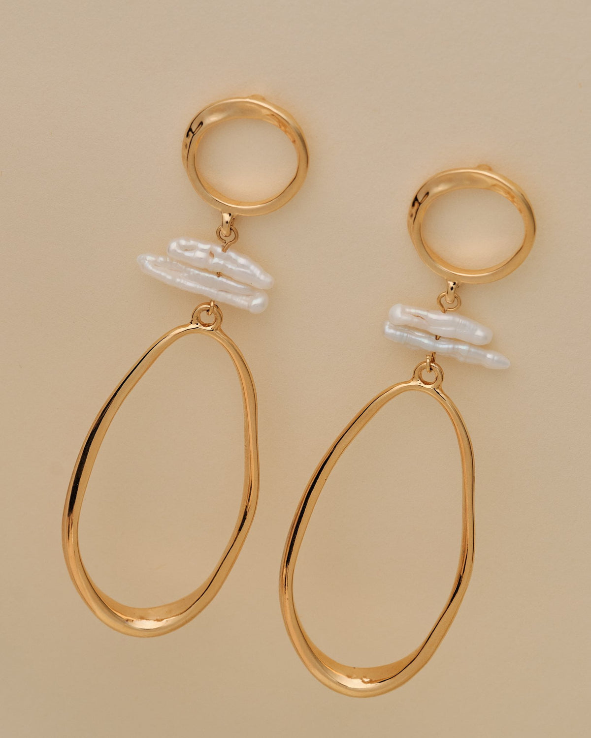 18K Plated Ive Earrings