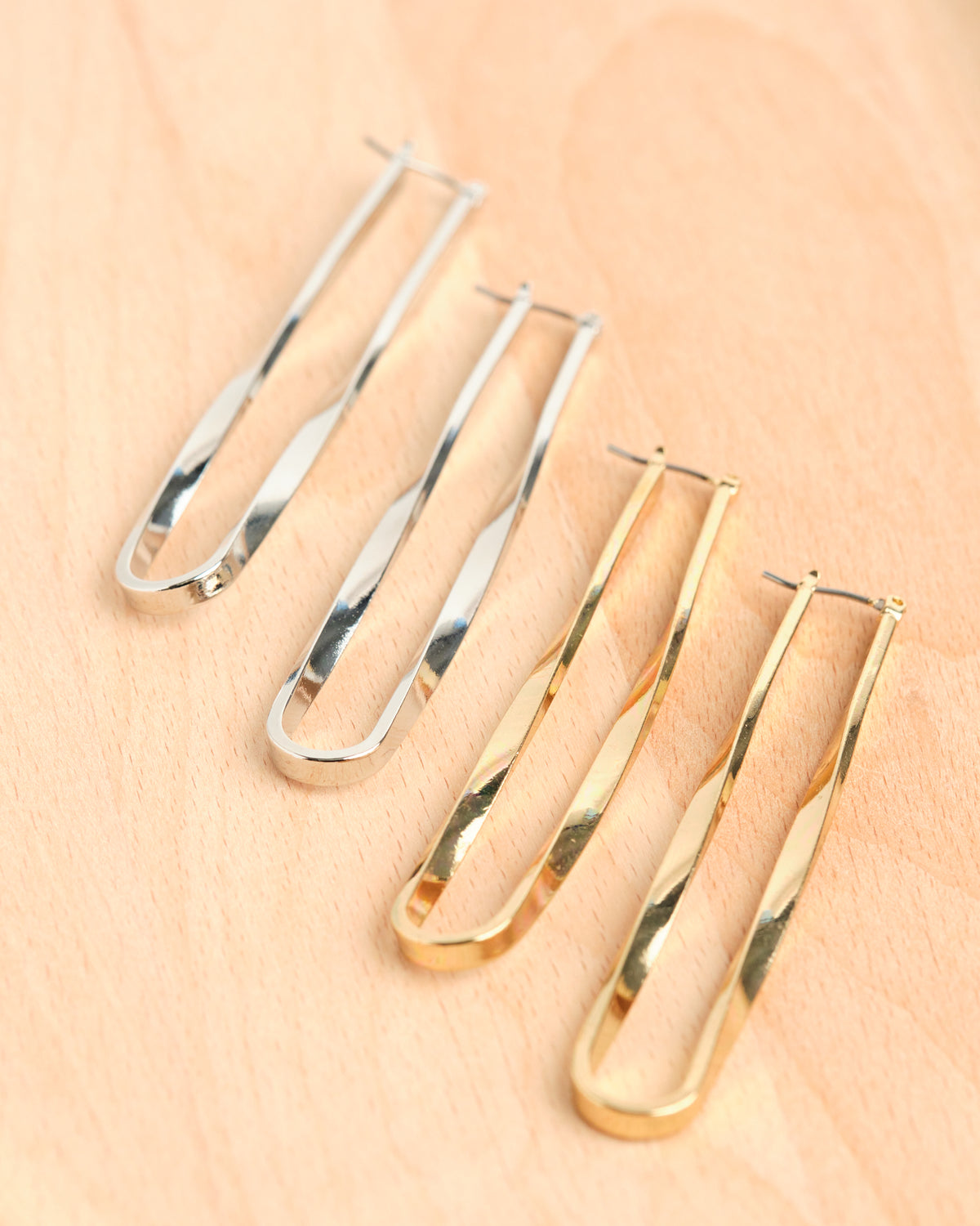 16K Plated So Long Earrings