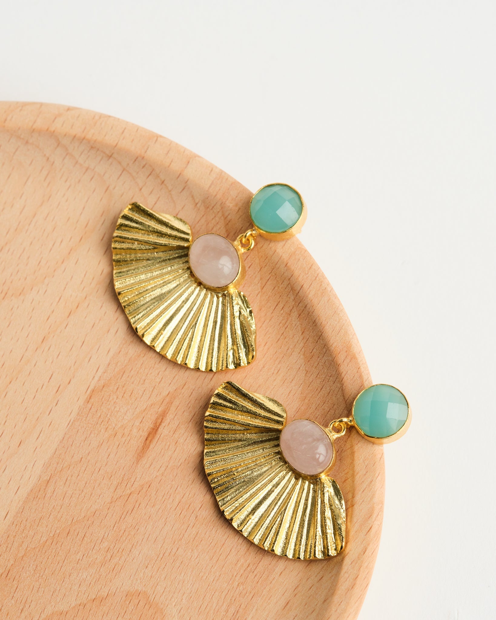 14K Gold Plated Waters Edge Earring