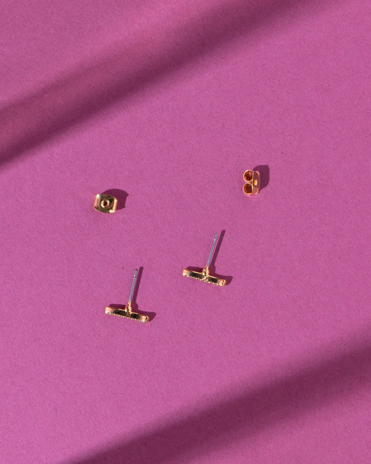 18K Plated Wavy Posts