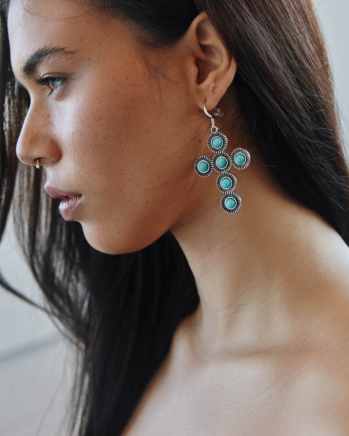 Coachella Cross Earrings